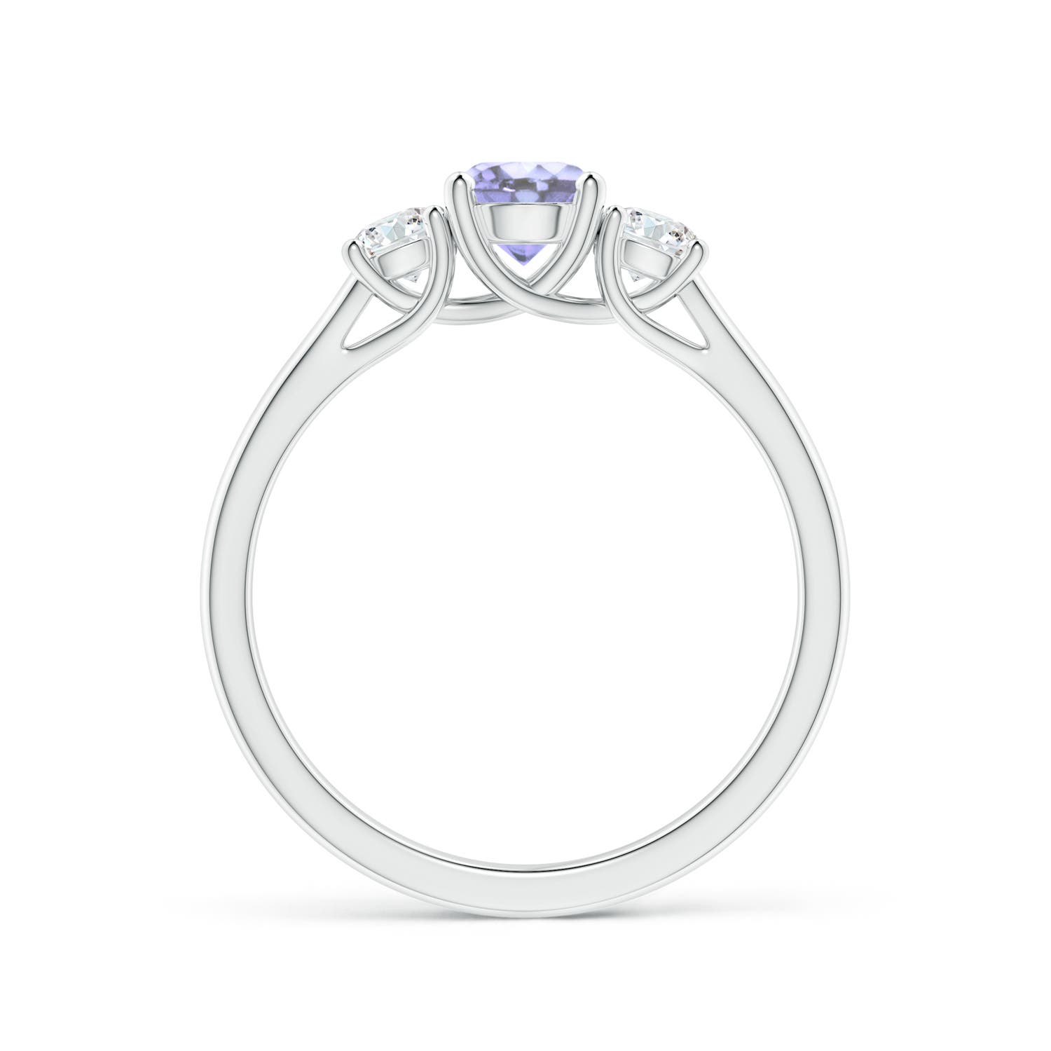 A - Tanzanite / 0.82 CT / 14 KT White Gold