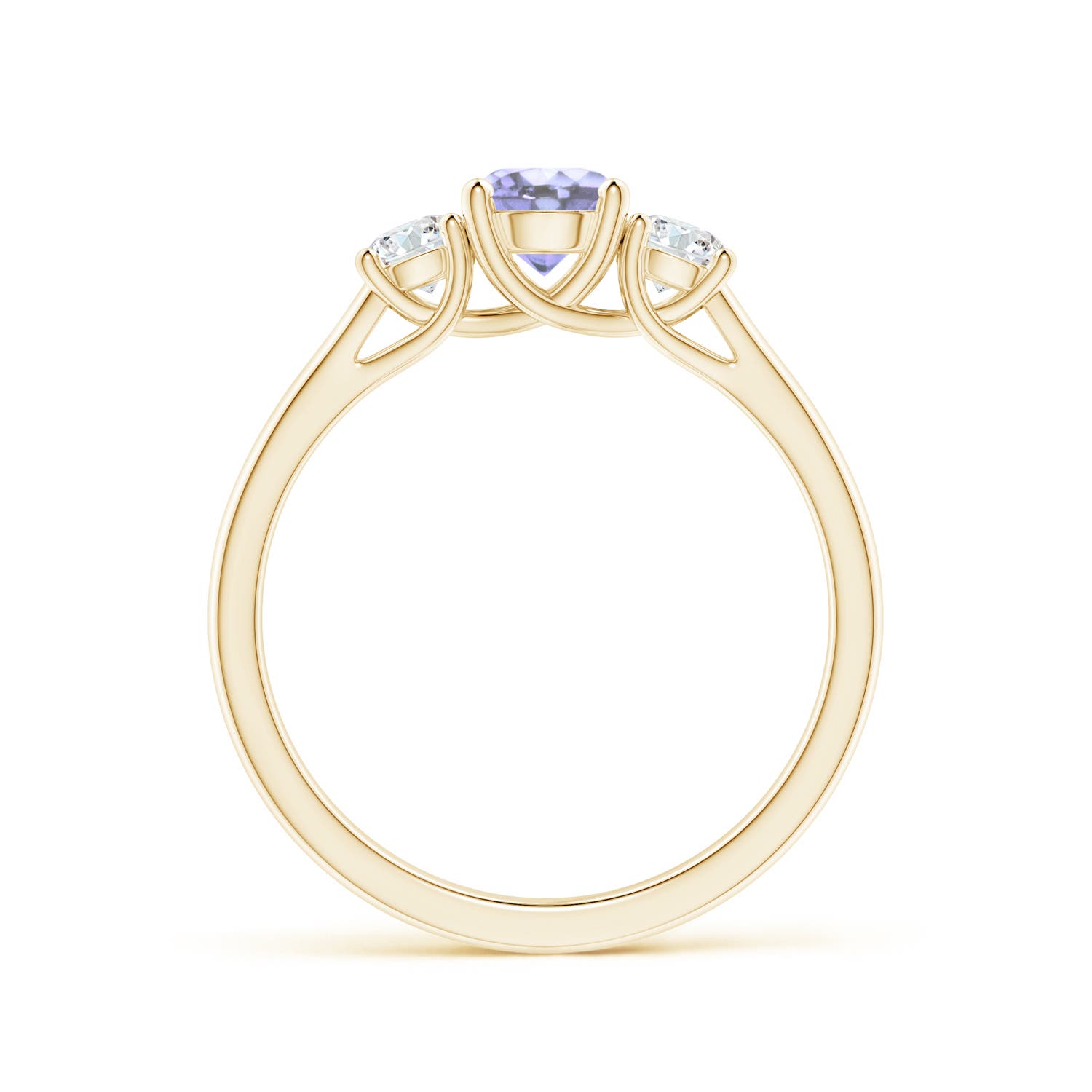 A - Tanzanite / 0.82 CT / 14 KT Yellow Gold