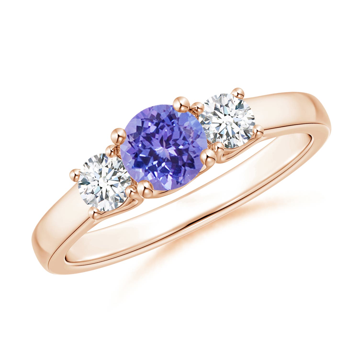 AAA - Tanzanite / 0.82 CT / 14 KT Rose Gold