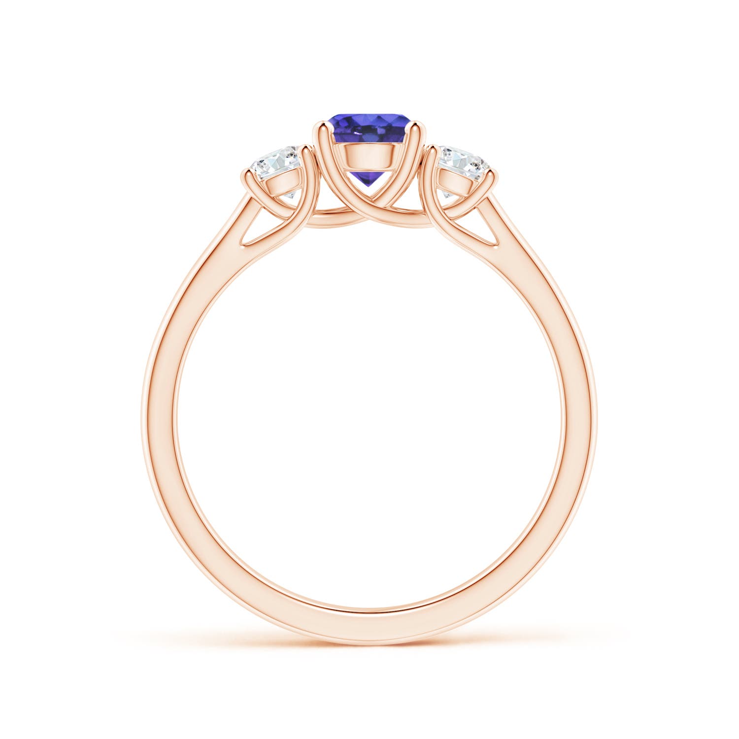 AAA - Tanzanite / 0.82 CT / 14 KT Rose Gold