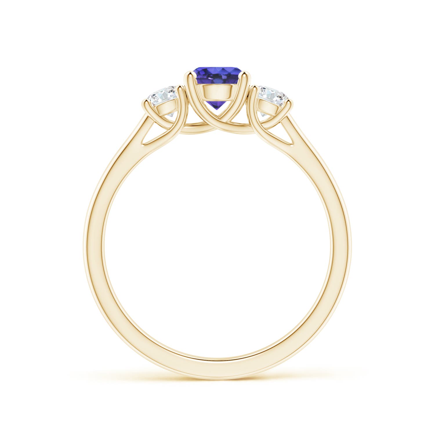 AAA - Tanzanite / 0.82 CT / 14 KT Yellow Gold