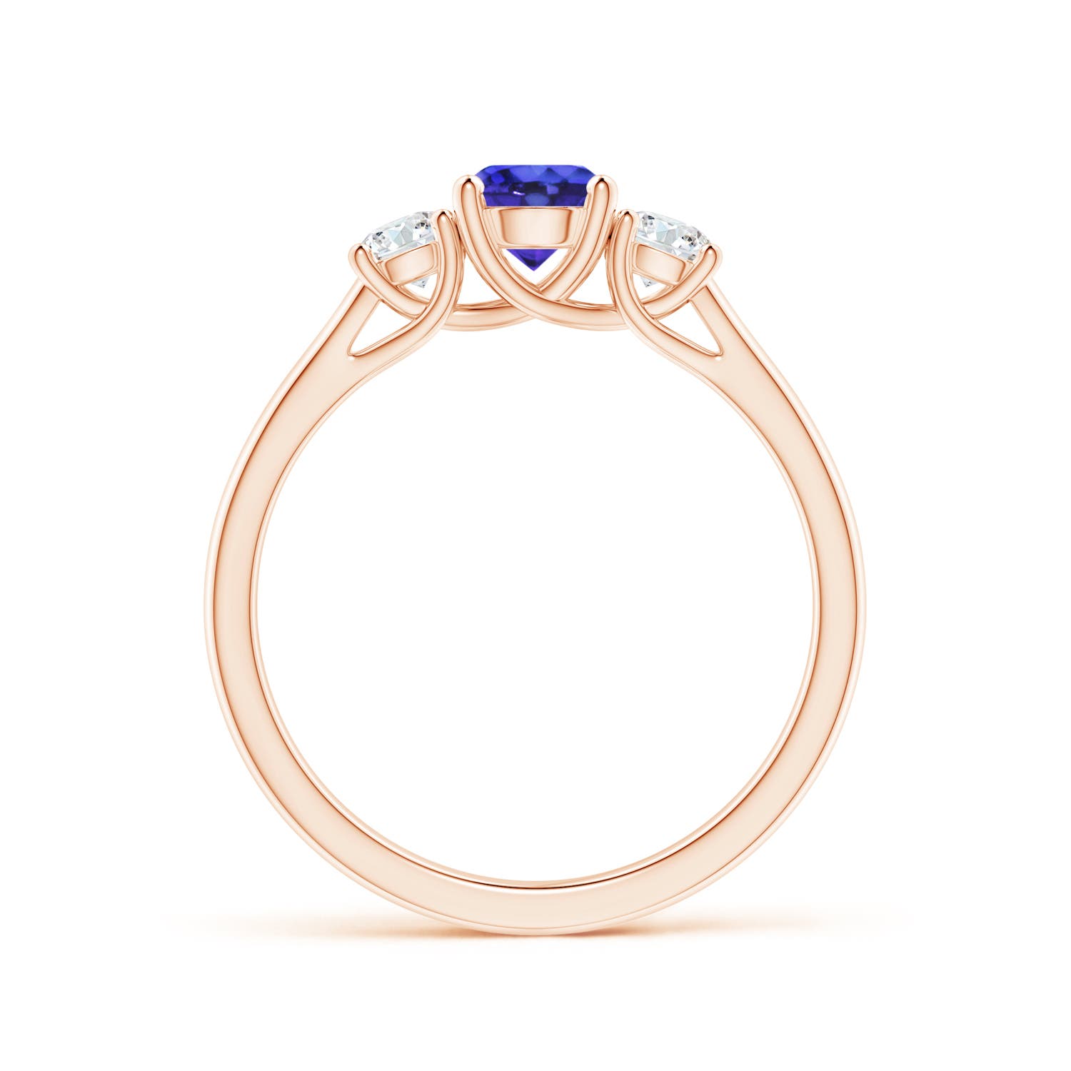 AAAA - Tanzanite / 0.82 CT / 14 KT Rose Gold