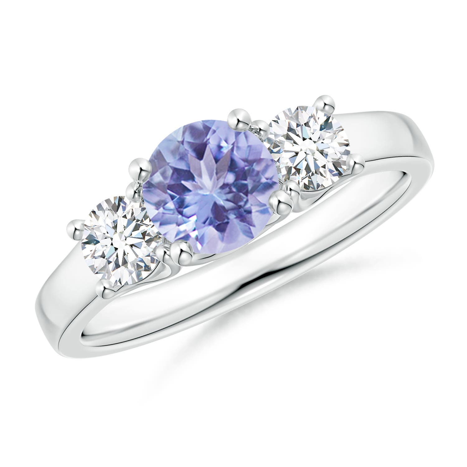 A - Tanzanite / 1.36 CT / 14 KT White Gold