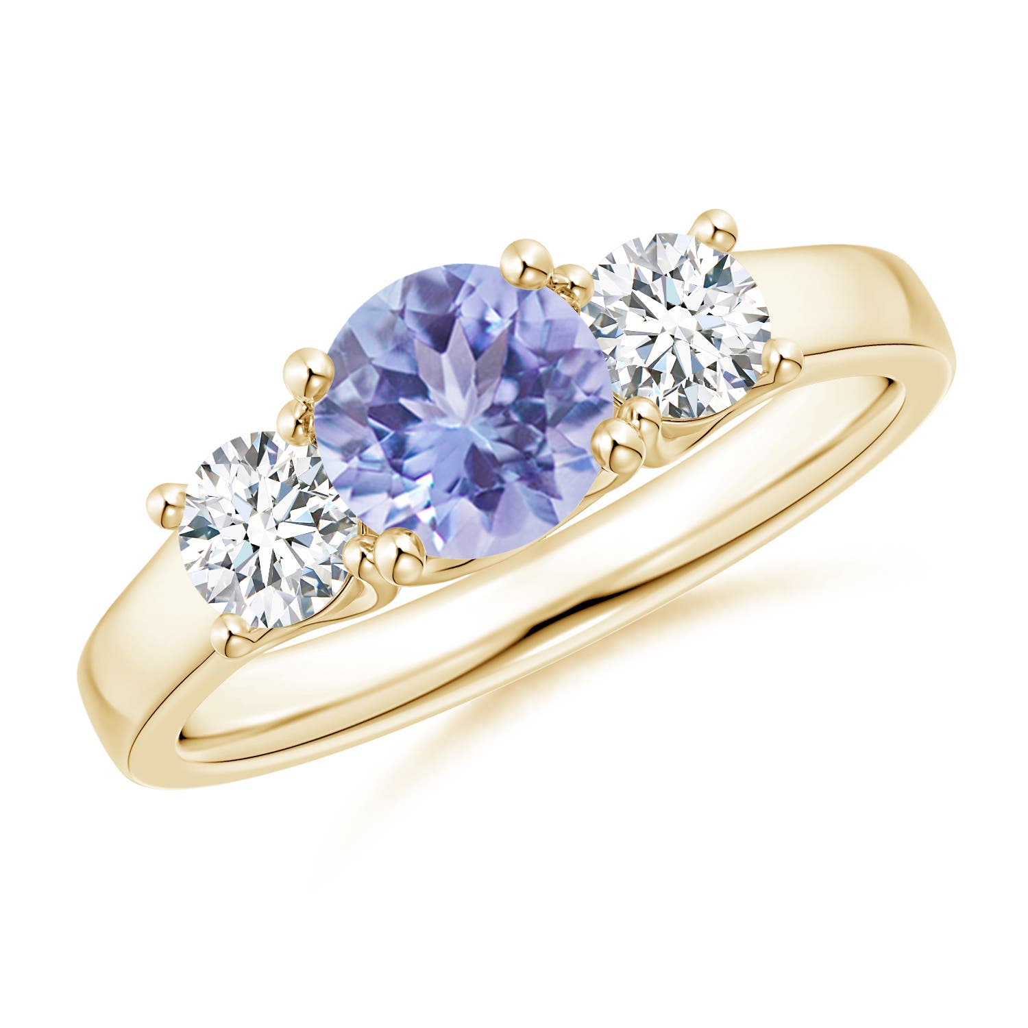 A - Tanzanite / 1.36 CT / 14 KT Yellow Gold