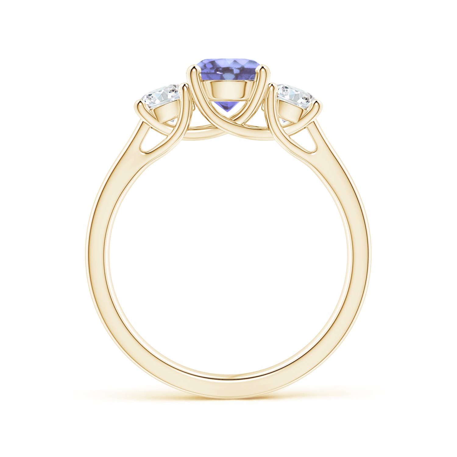 A - Tanzanite / 1.36 CT / 14 KT Yellow Gold