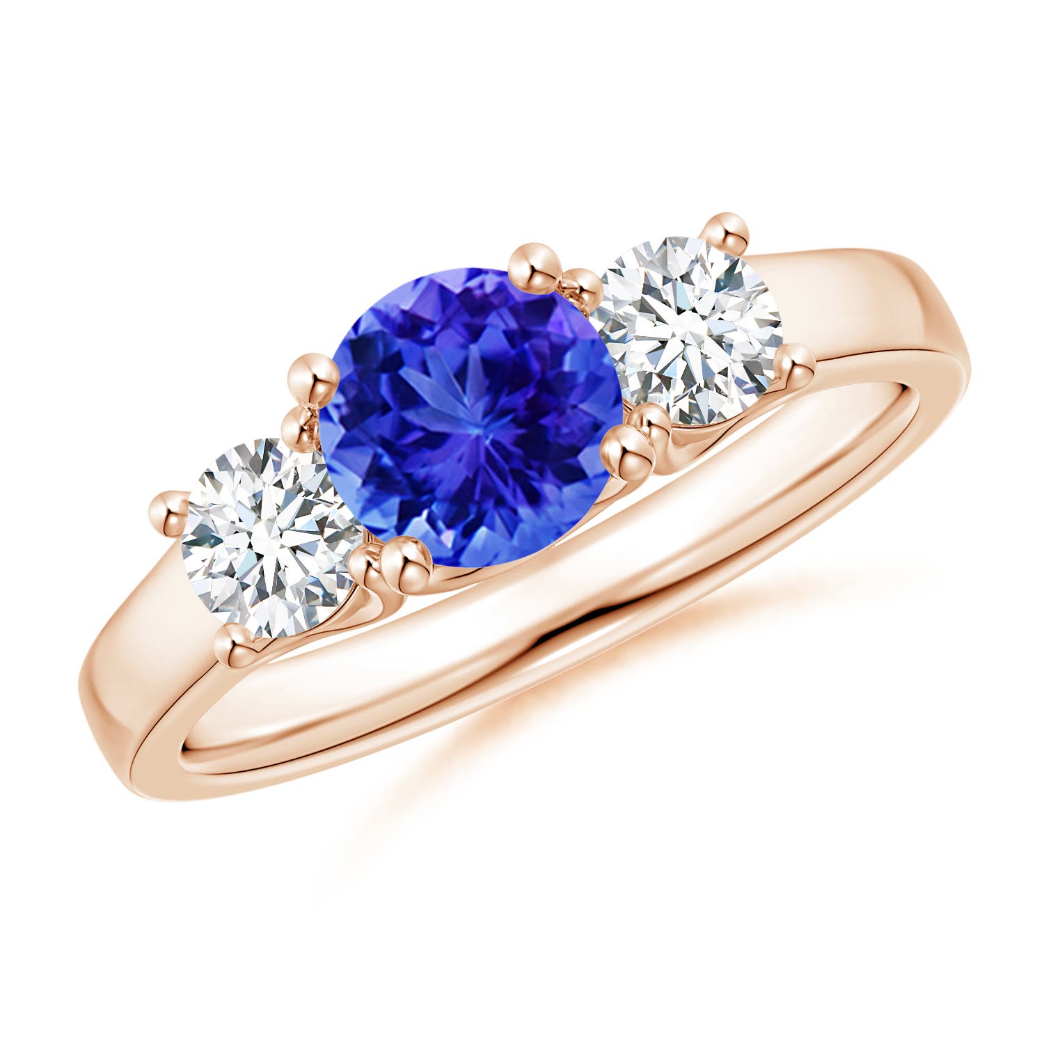 AAA - Tanzanite / 1.36 CT / 14 KT Rose Gold