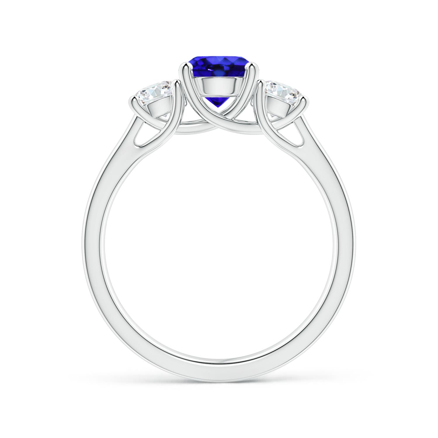 AAA - Tanzanite / 1.36 CT / 14 KT White Gold