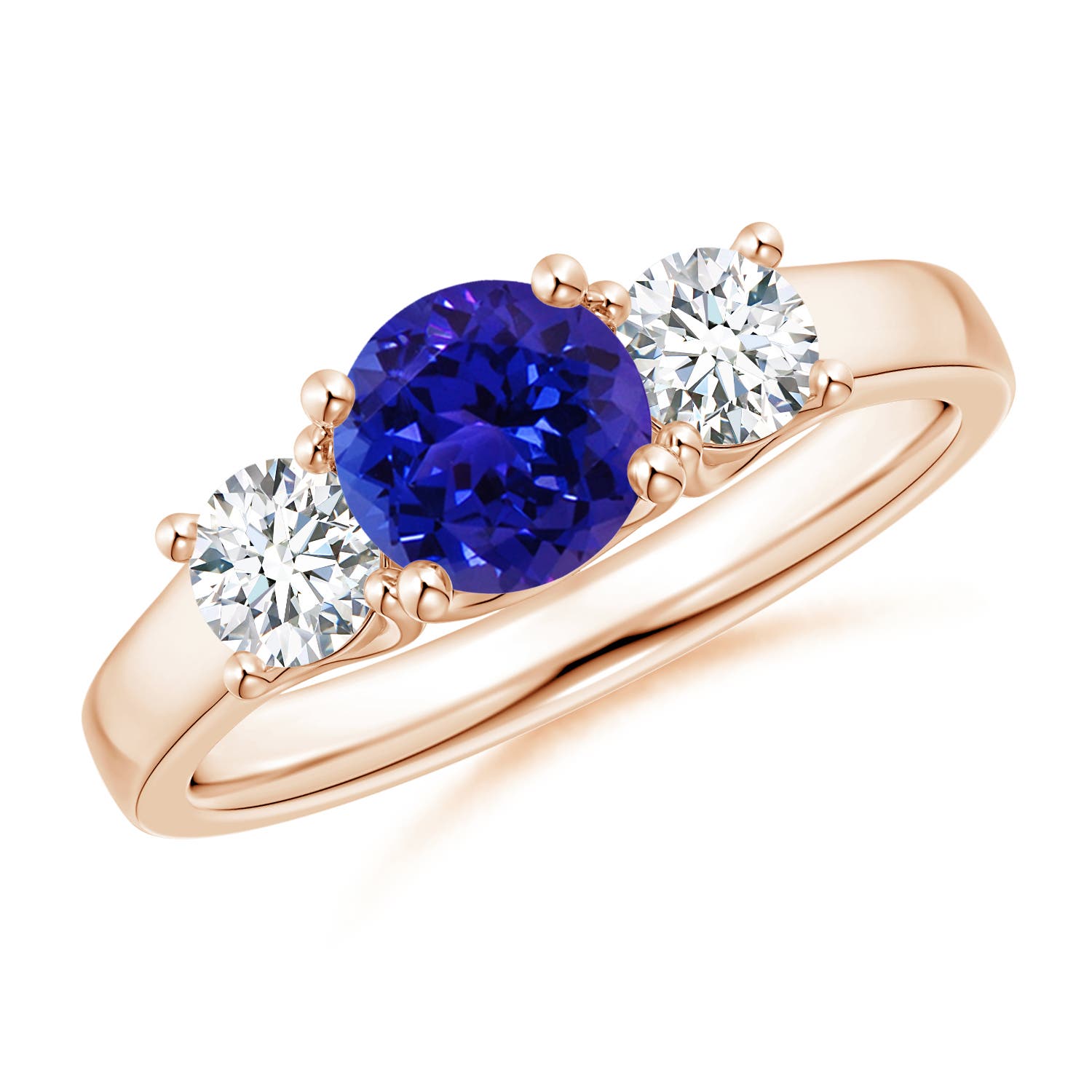 AAAA - Tanzanite / 1.36 CT / 14 KT Rose Gold