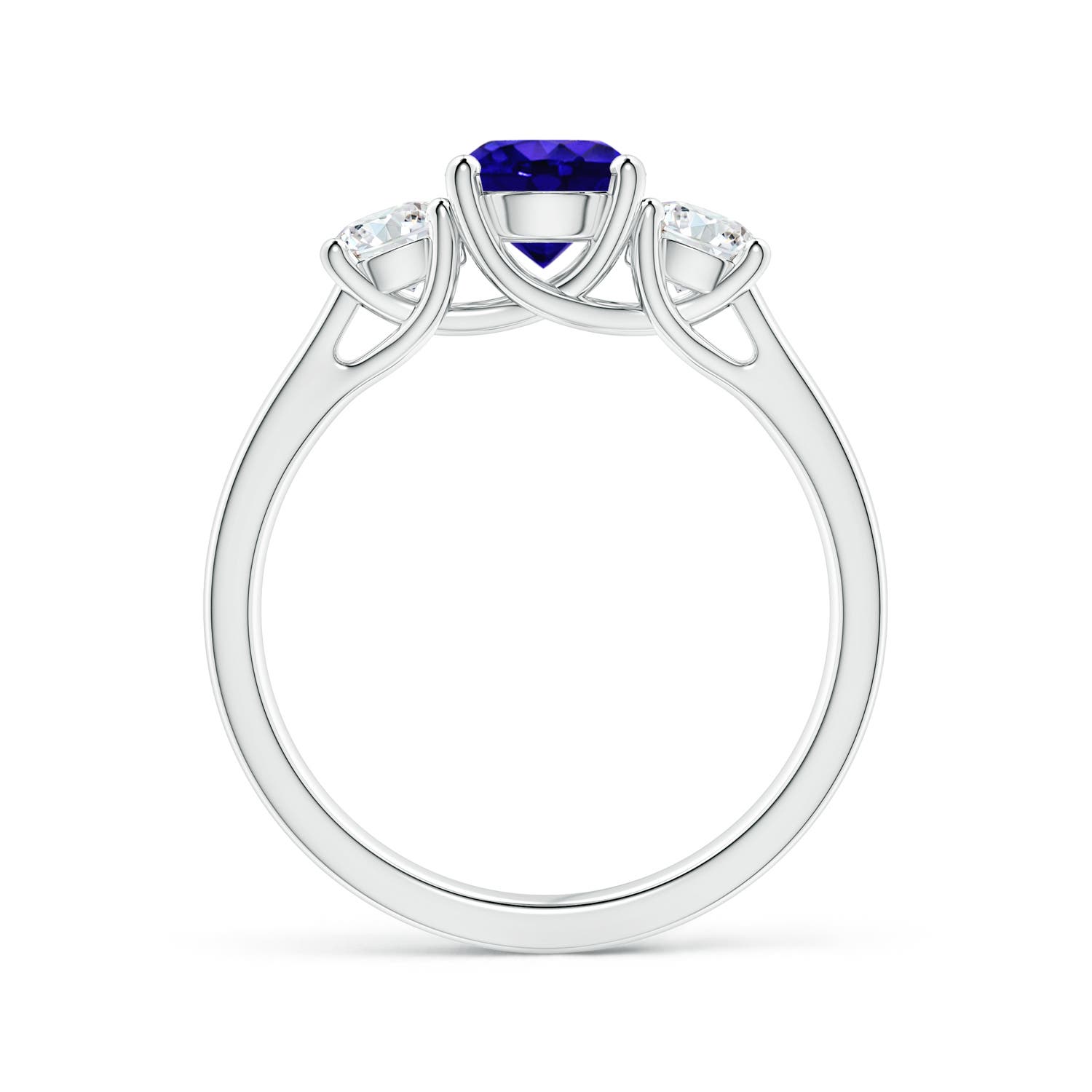 AAAA - Tanzanite / 1.36 CT / 14 KT White Gold