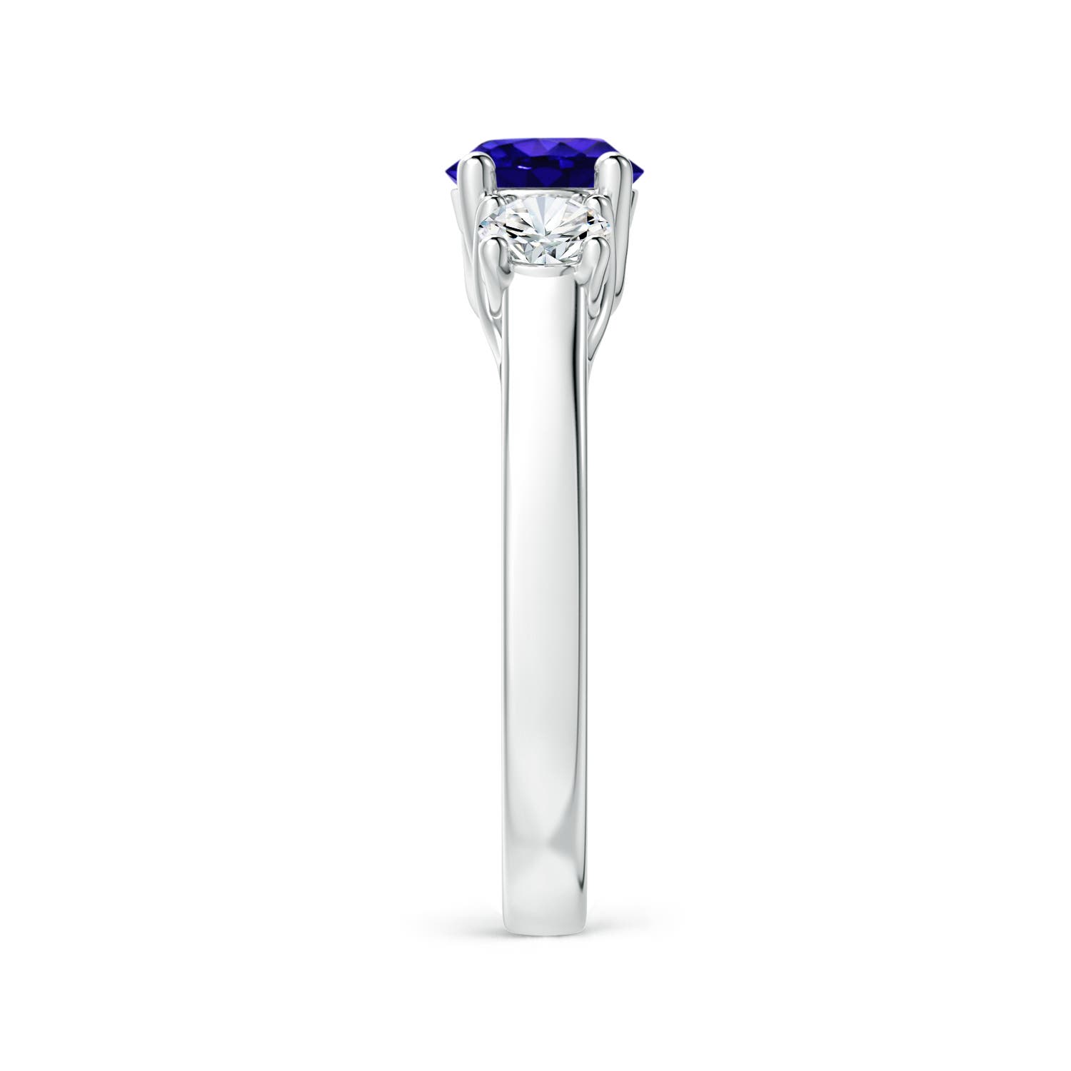 AAAA - Tanzanite / 1.36 CT / 14 KT White Gold