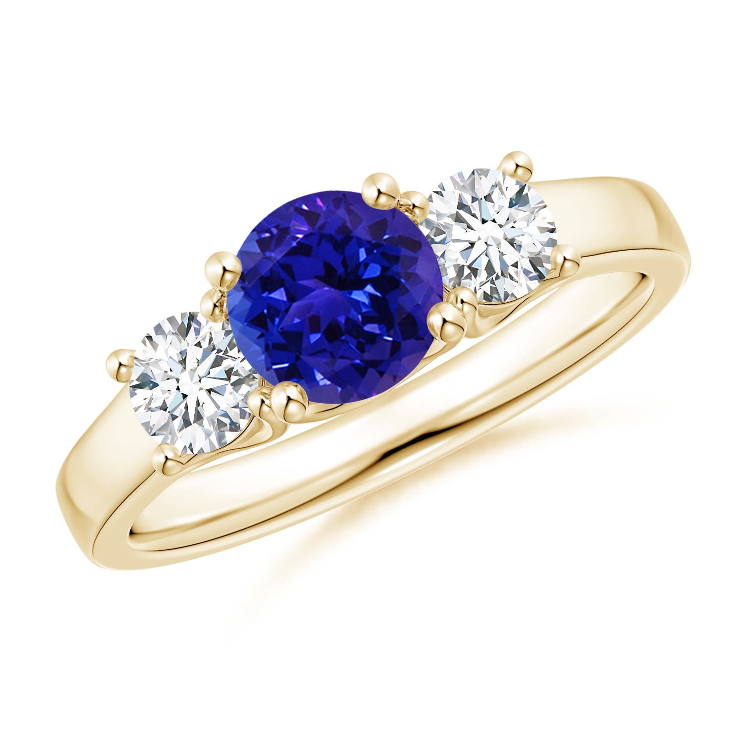 AAAA - Tanzanite / 1.36 CT / 14 KT Yellow Gold