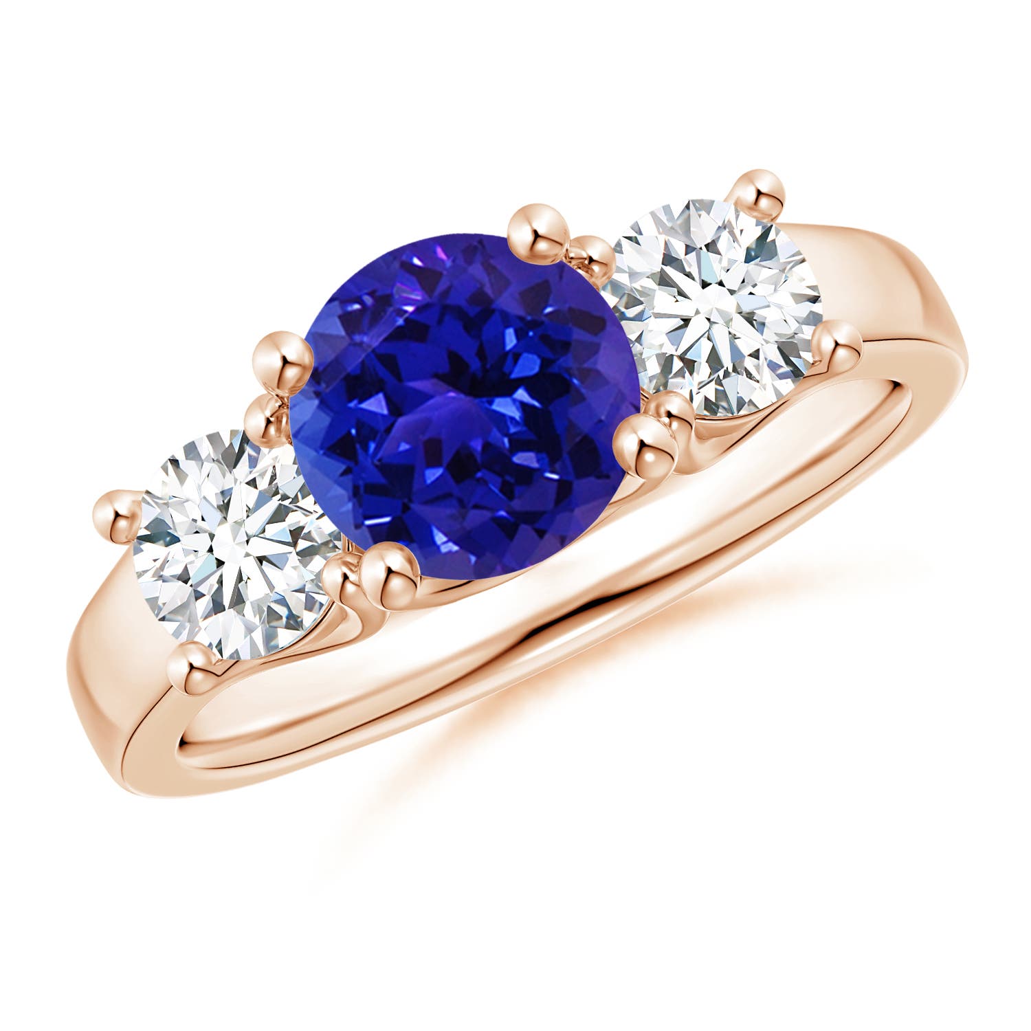 AAAA - Tanzanite / 2.15 CT / 14 KT Rose Gold