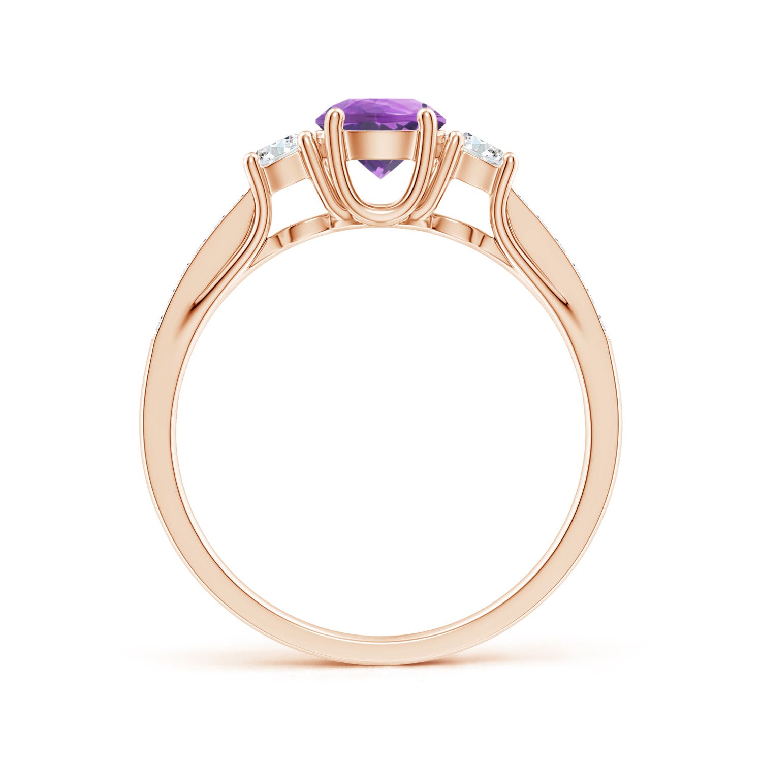 A - Amethyst / 0.76 CT / 14 KT Rose Gold