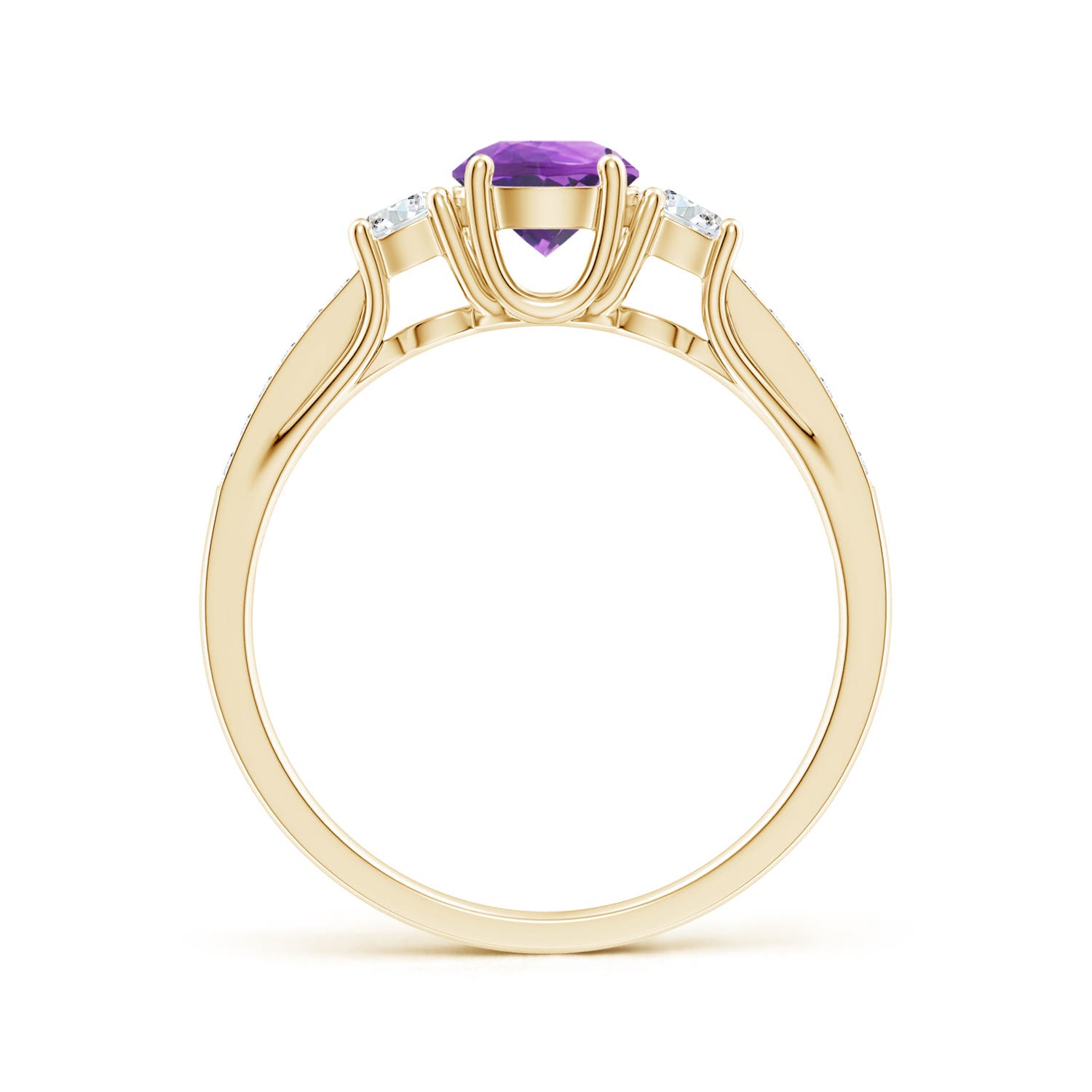 AA - Amethyst / 0.76 CT / 14 KT Yellow Gold