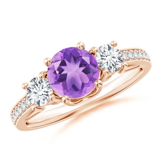 Round A Amethyst