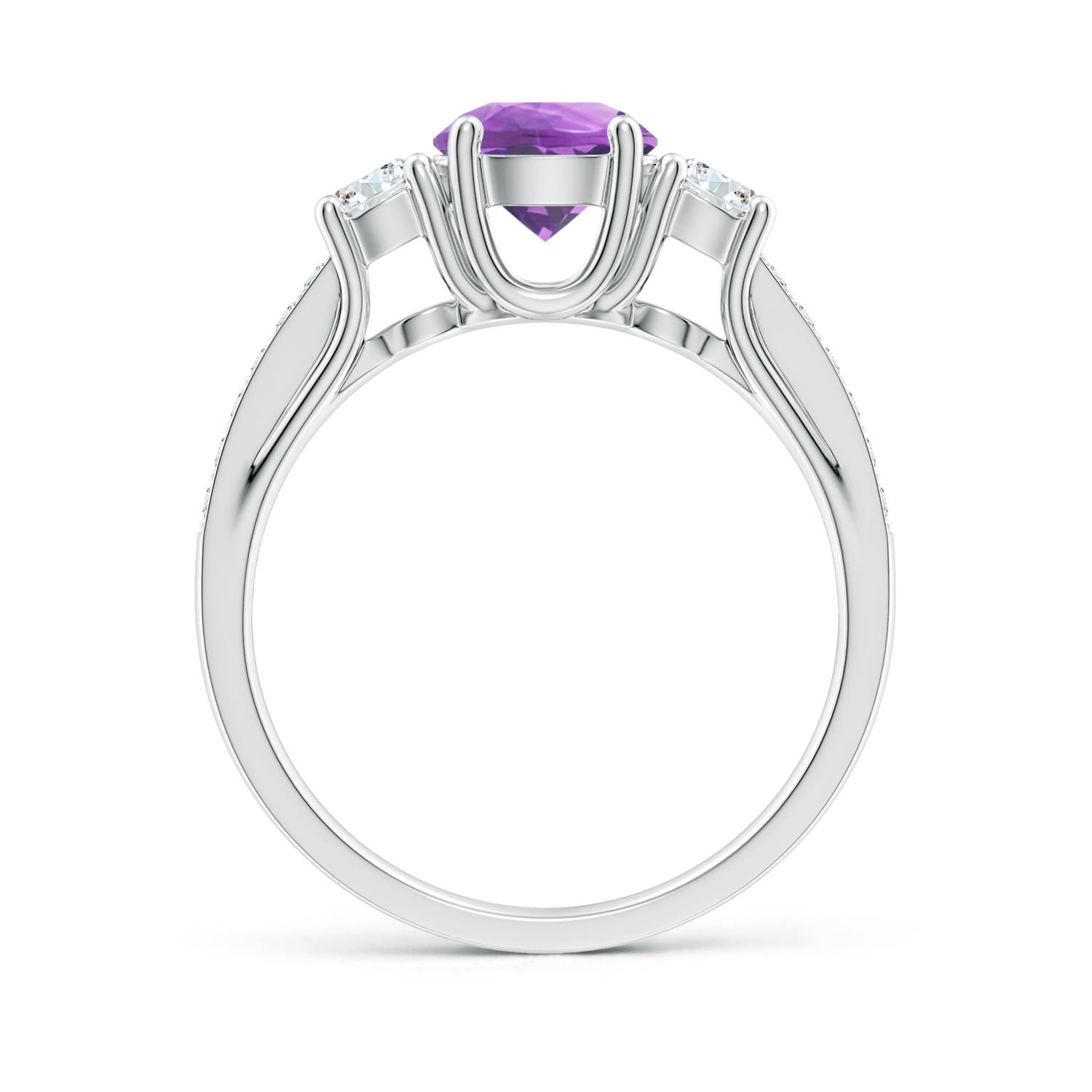 A - Amethyst / 1.24 CT / 14 KT White Gold