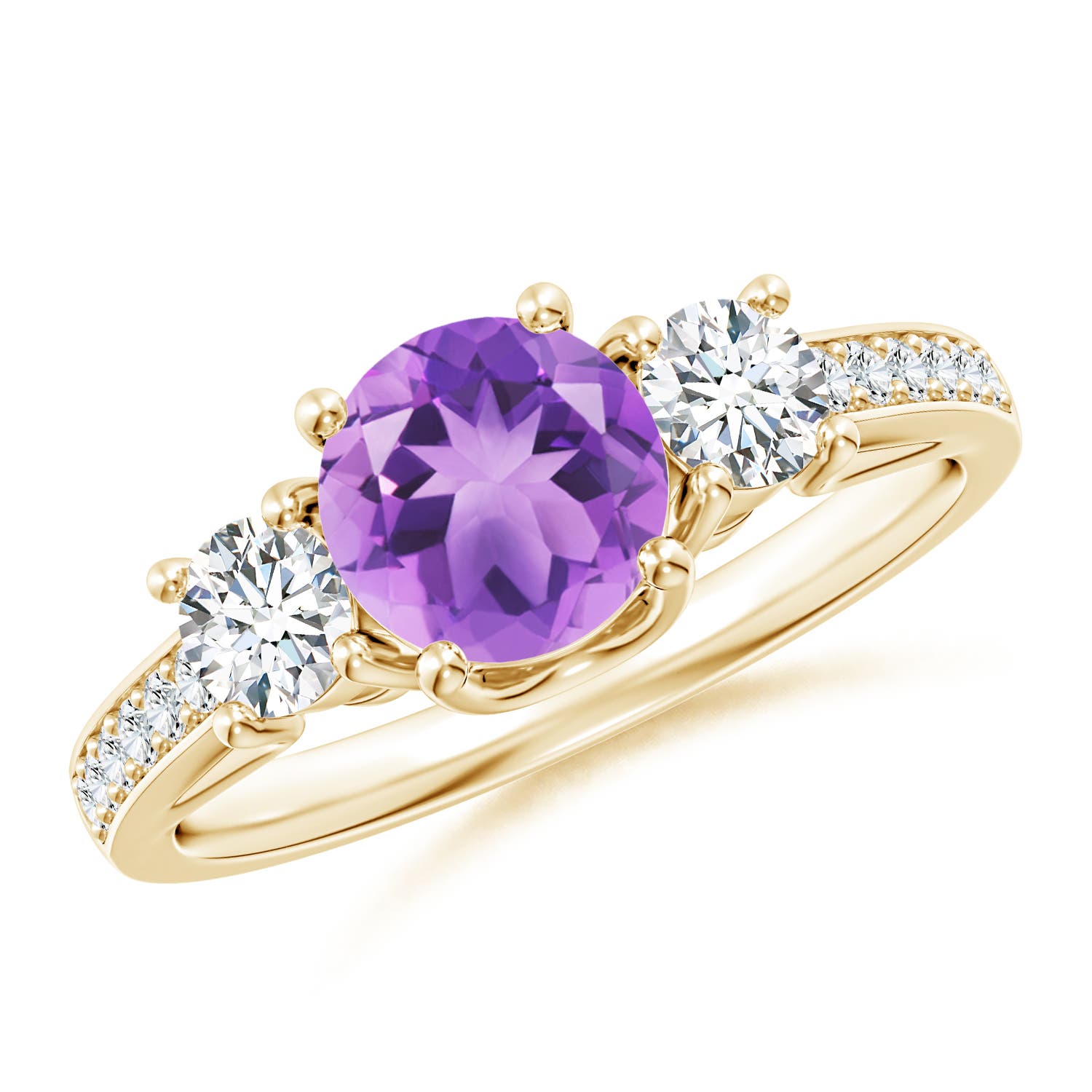 A - Amethyst / 1.24 CT / 14 KT Yellow Gold