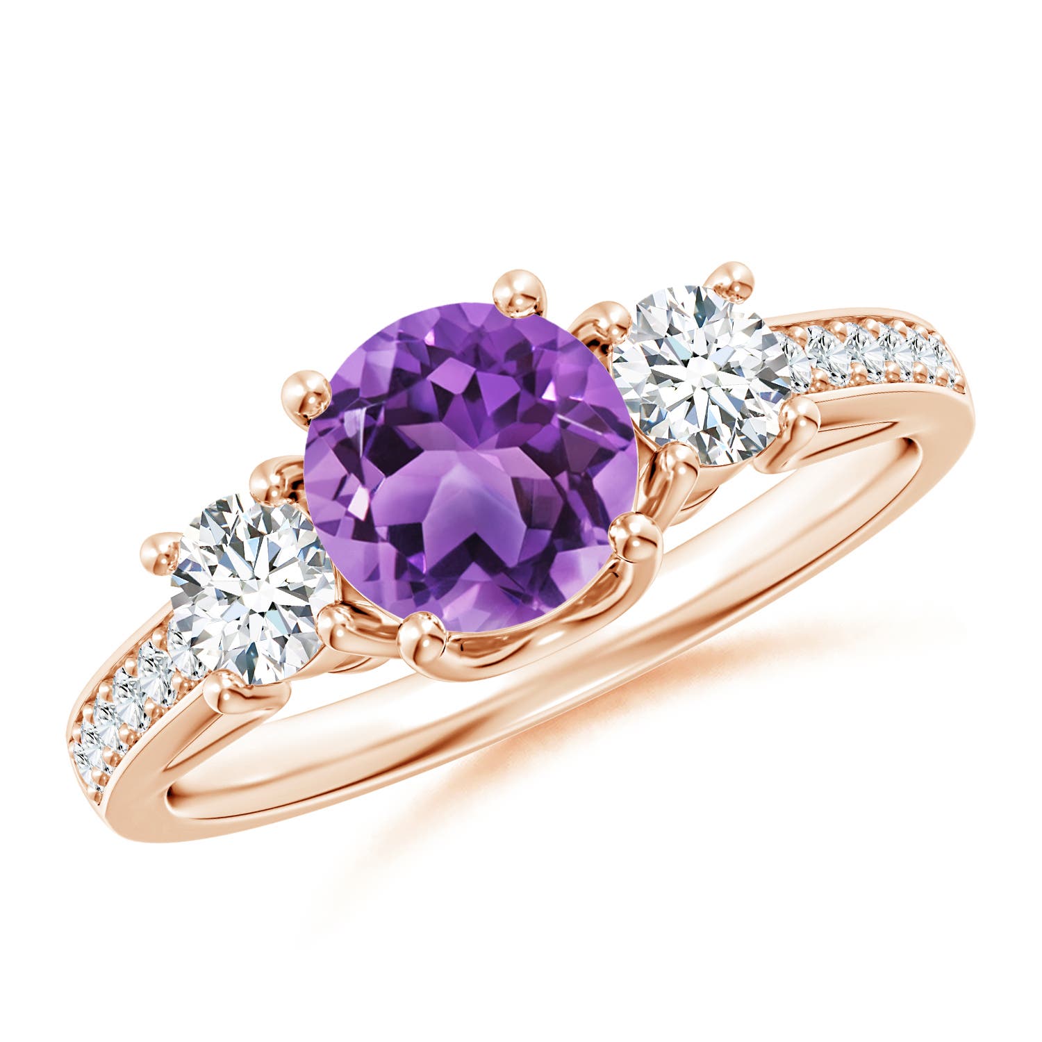 AA - Amethyst / 1.24 CT / 14 KT Rose Gold