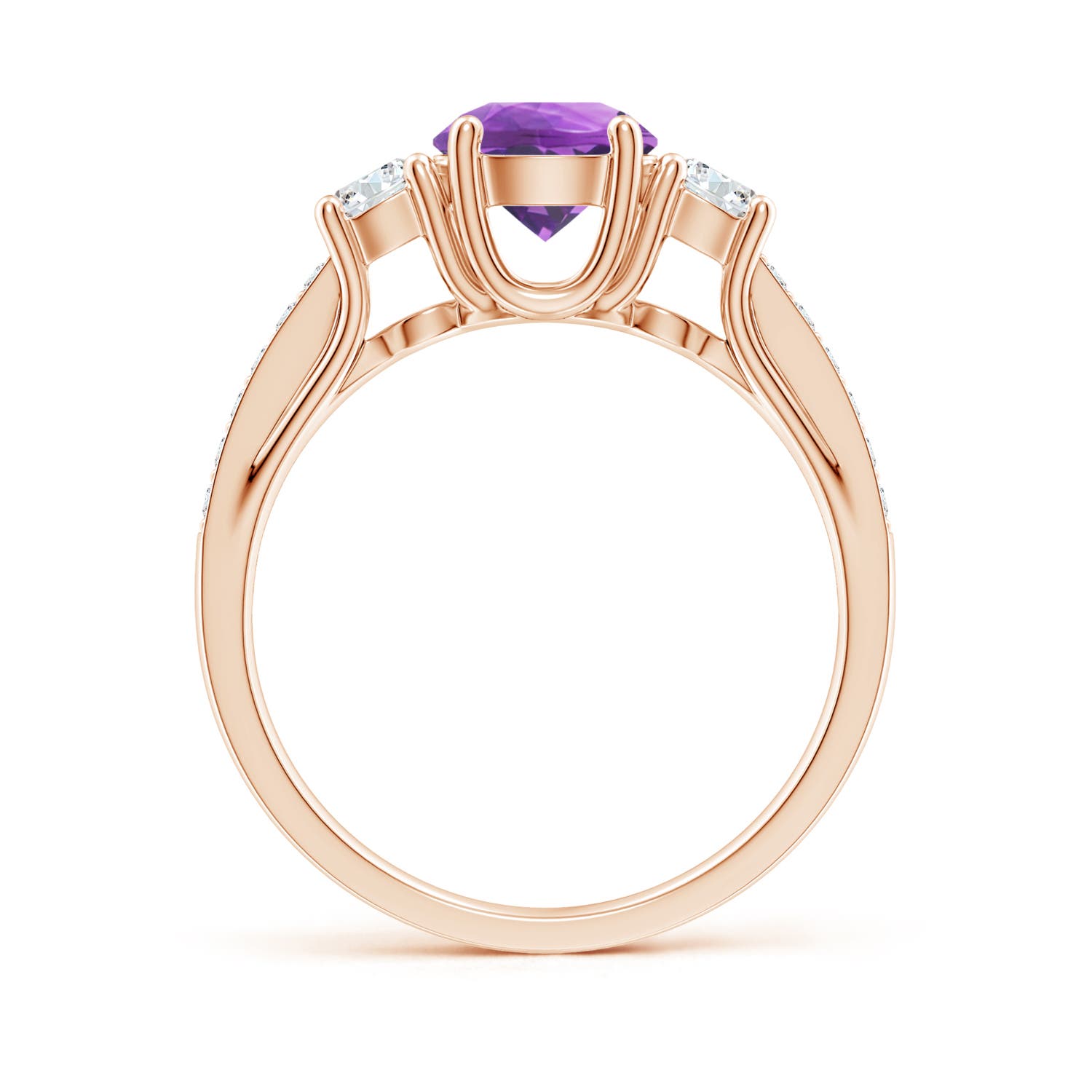 AA - Amethyst / 1.24 CT / 14 KT Rose Gold