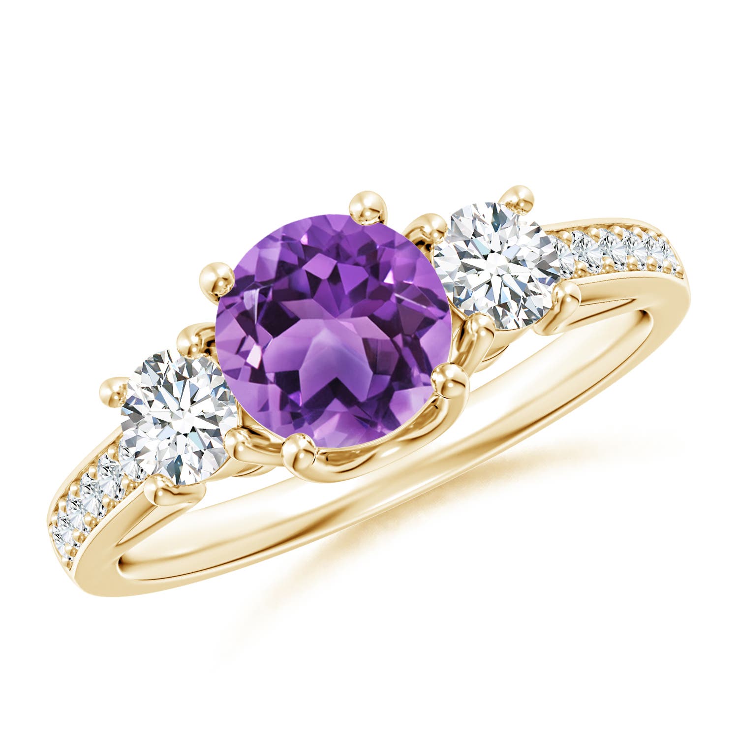 AA - Amethyst / 1.24 CT / 14 KT Yellow Gold