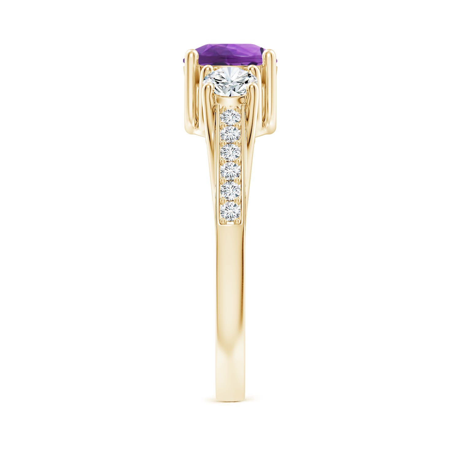 AAA - Amethyst / 1.24 CT / 14 KT Yellow Gold