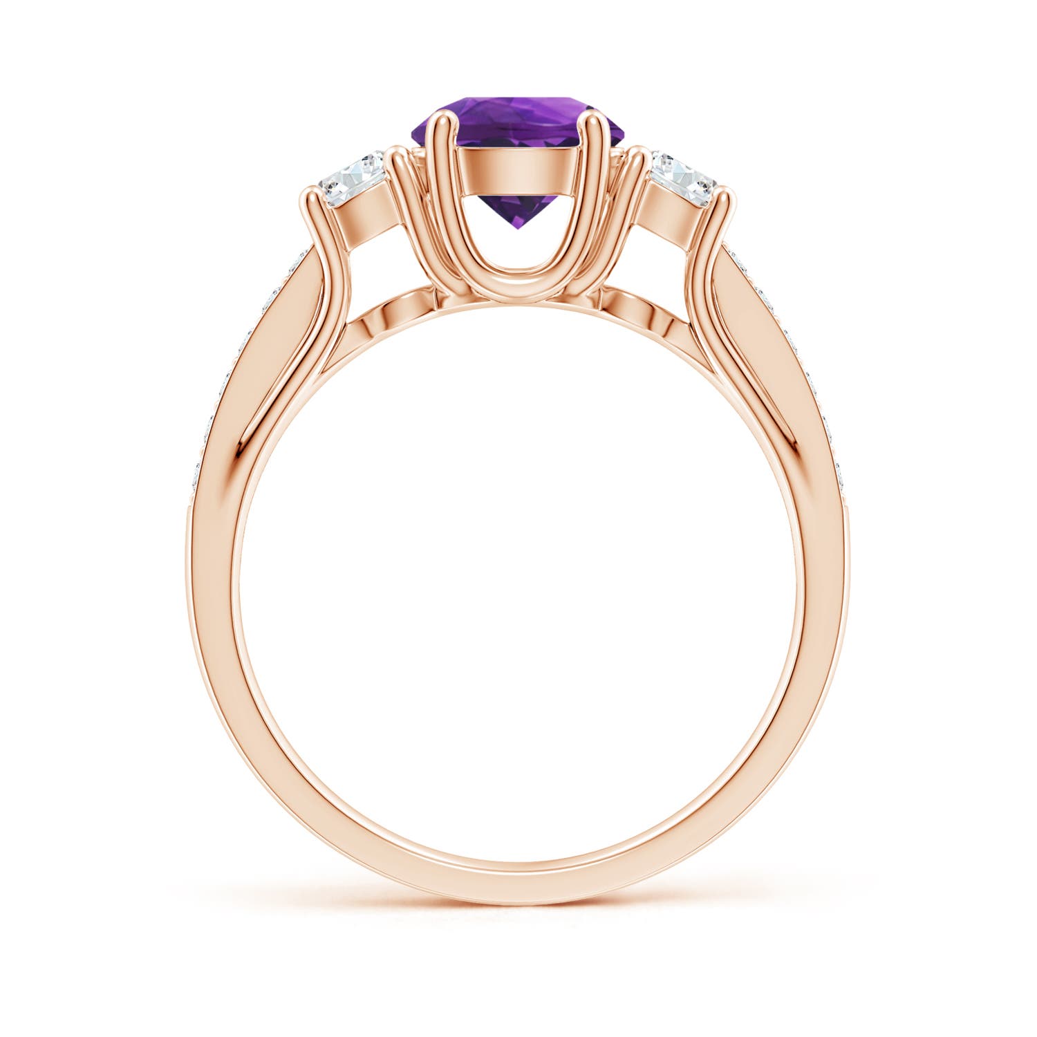 AAAA - Amethyst / 1.24 CT / 14 KT Rose Gold