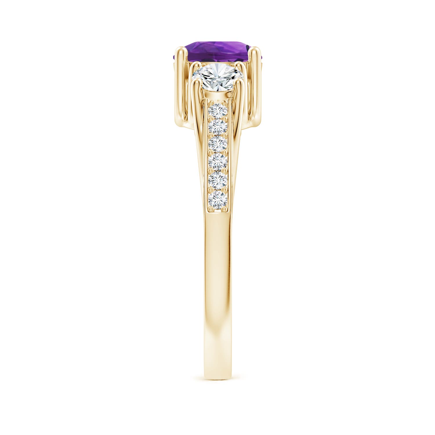 AAAA - Amethyst / 1.24 CT / 14 KT Yellow Gold