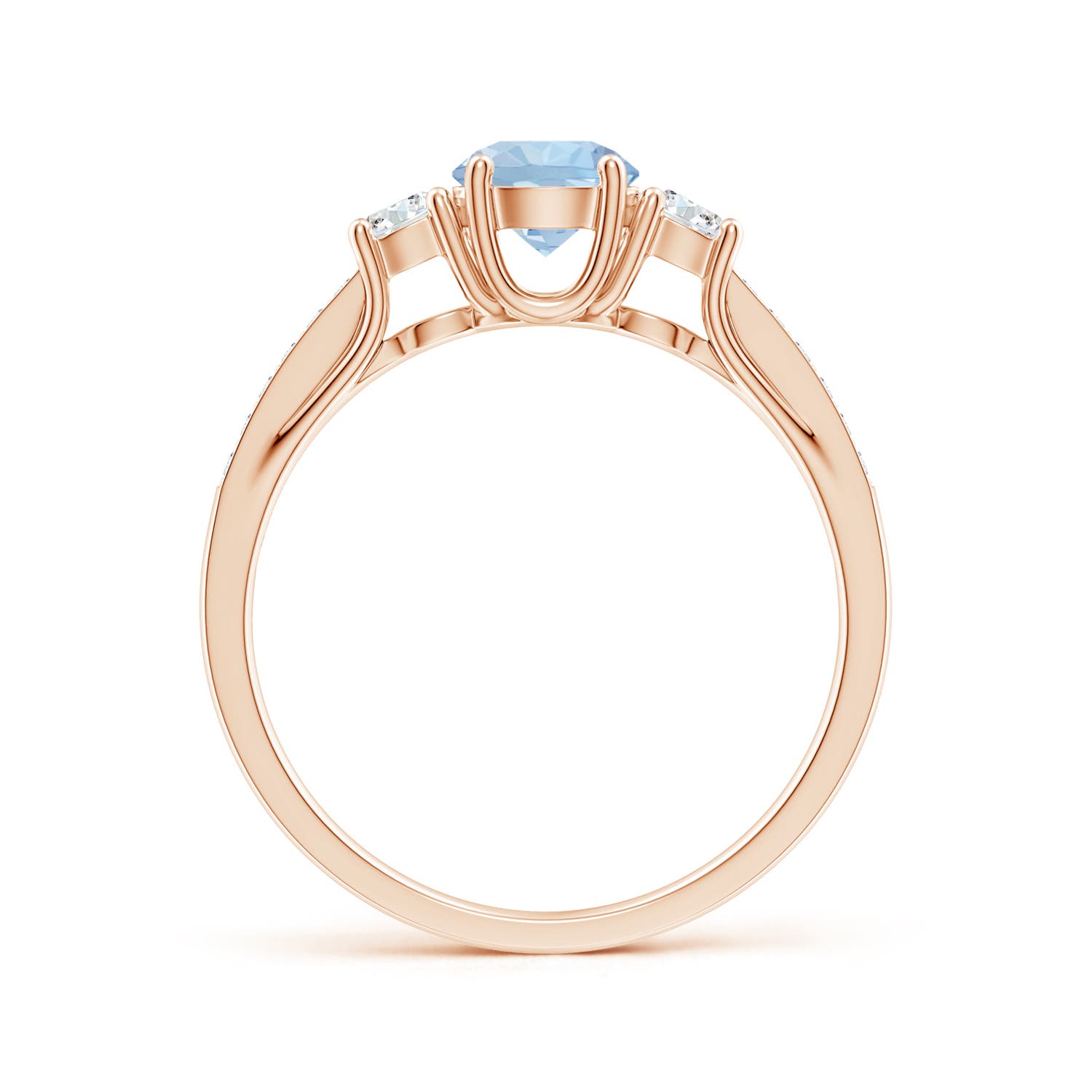 AA - Aquamarine / 0.71 CT / 14 KT Rose Gold