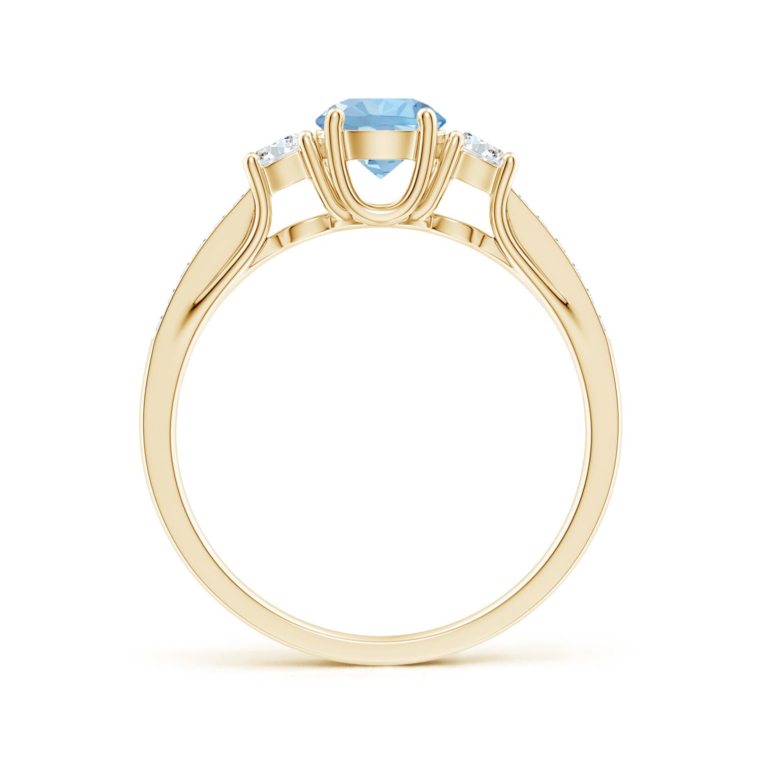 AAA - Aquamarine / 0.71 CT / 14 KT Yellow Gold