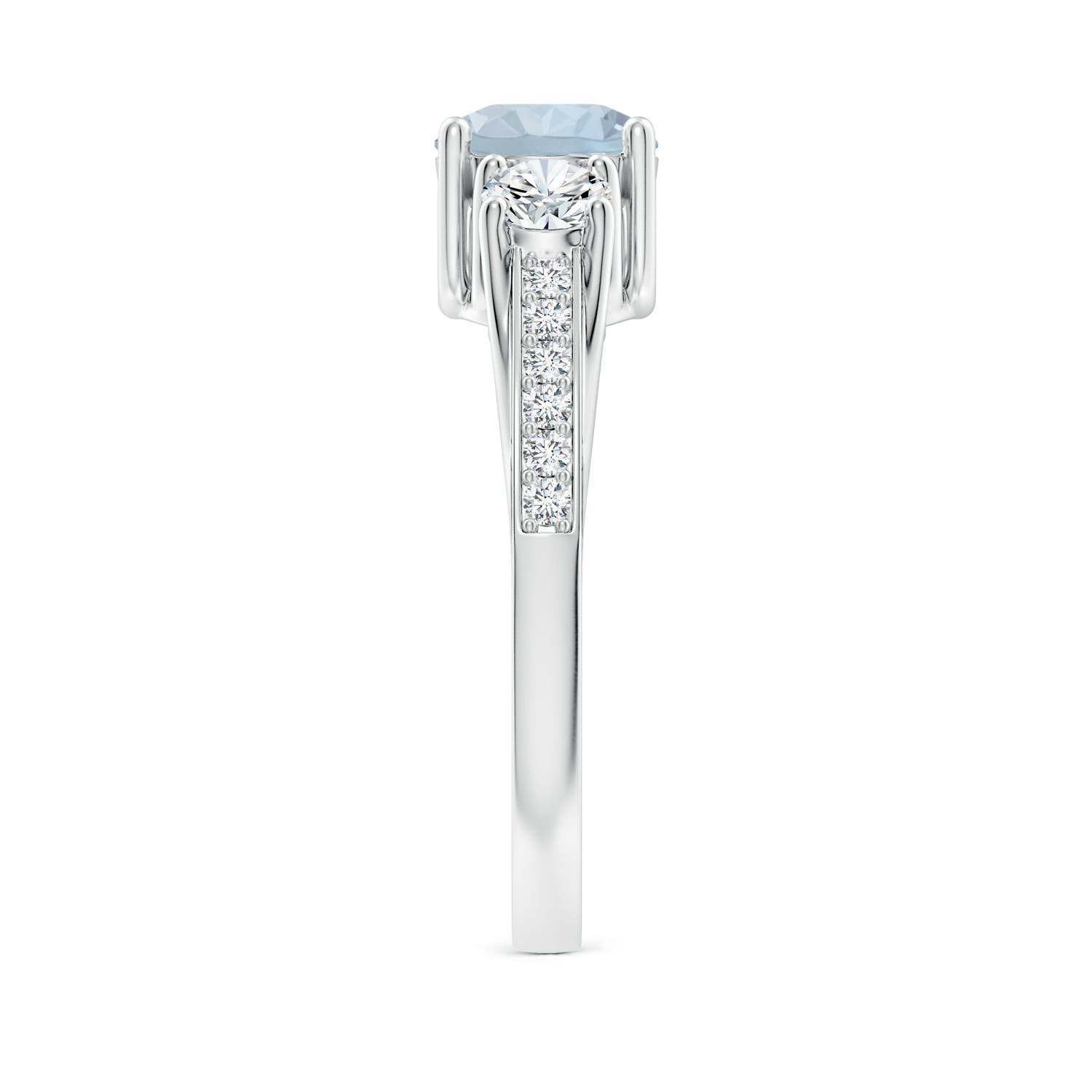 A - Aquamarine / 1.16 CT / 14 KT White Gold