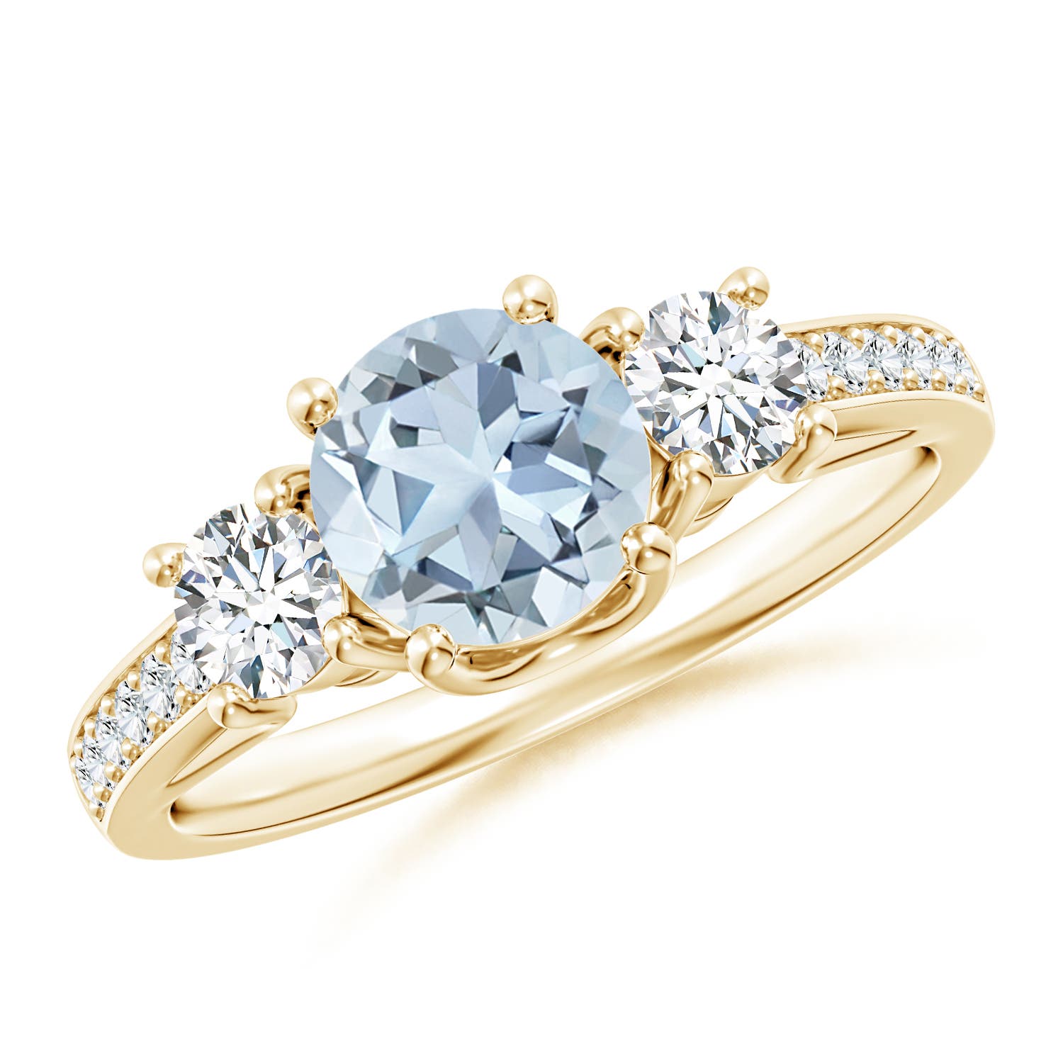 A - Aquamarine / 1.16 CT / 14 KT Yellow Gold