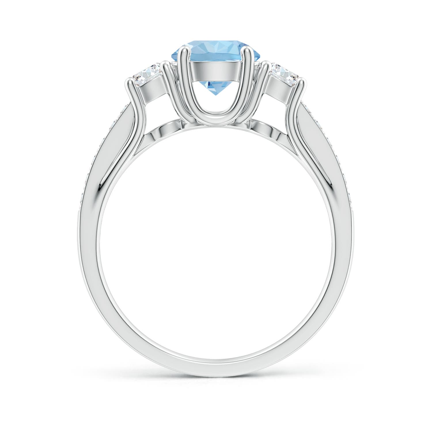 AAA - Aquamarine / 1.16 CT / 14 KT White Gold