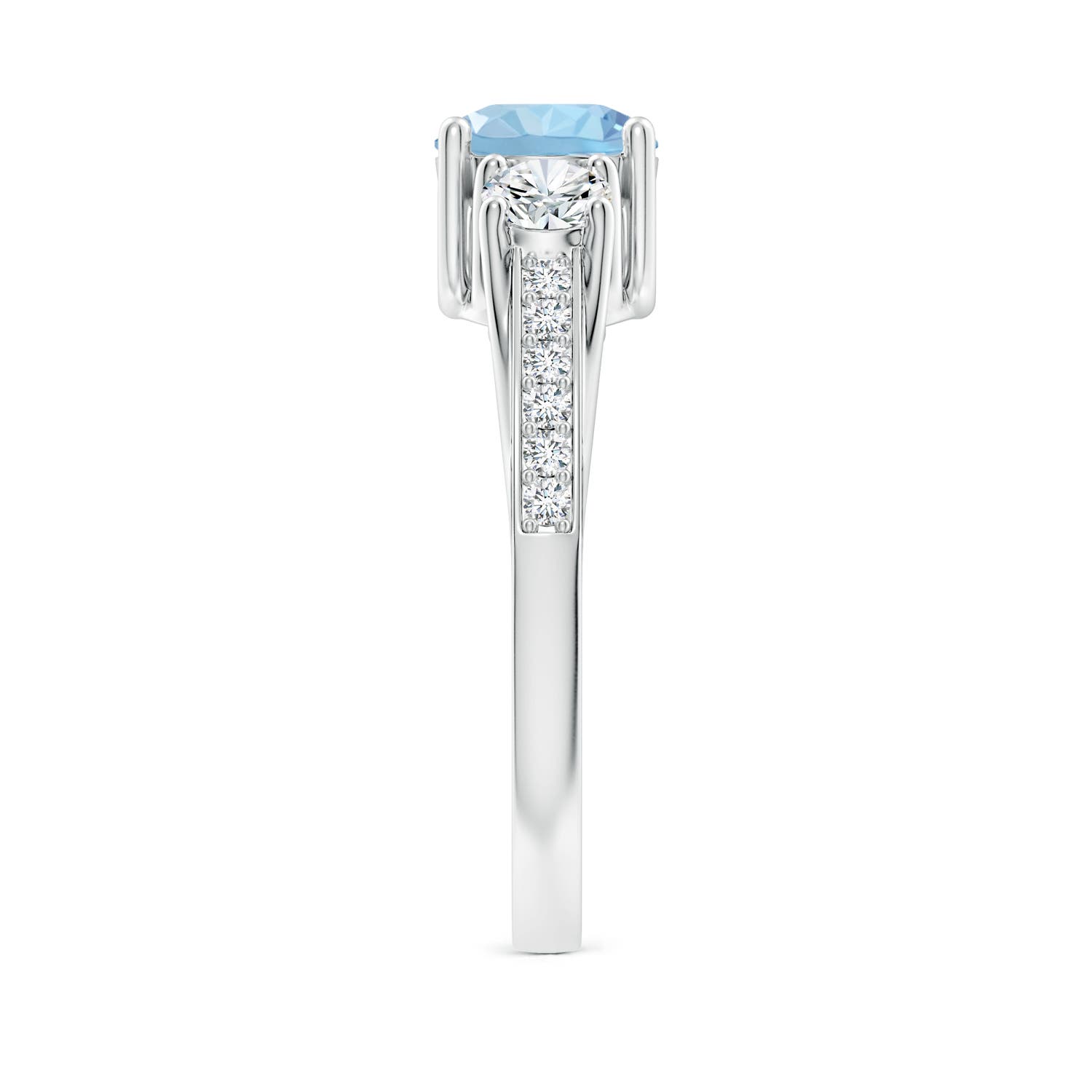 AAA - Aquamarine / 1.16 CT / 14 KT White Gold