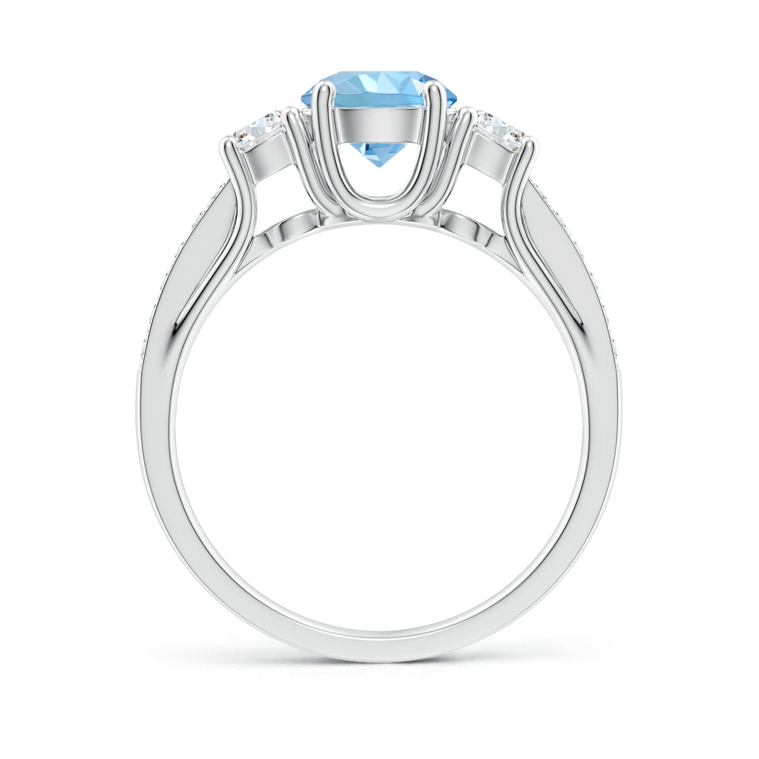 AAAA - Aquamarine / 1.16 CT / 14 KT White Gold