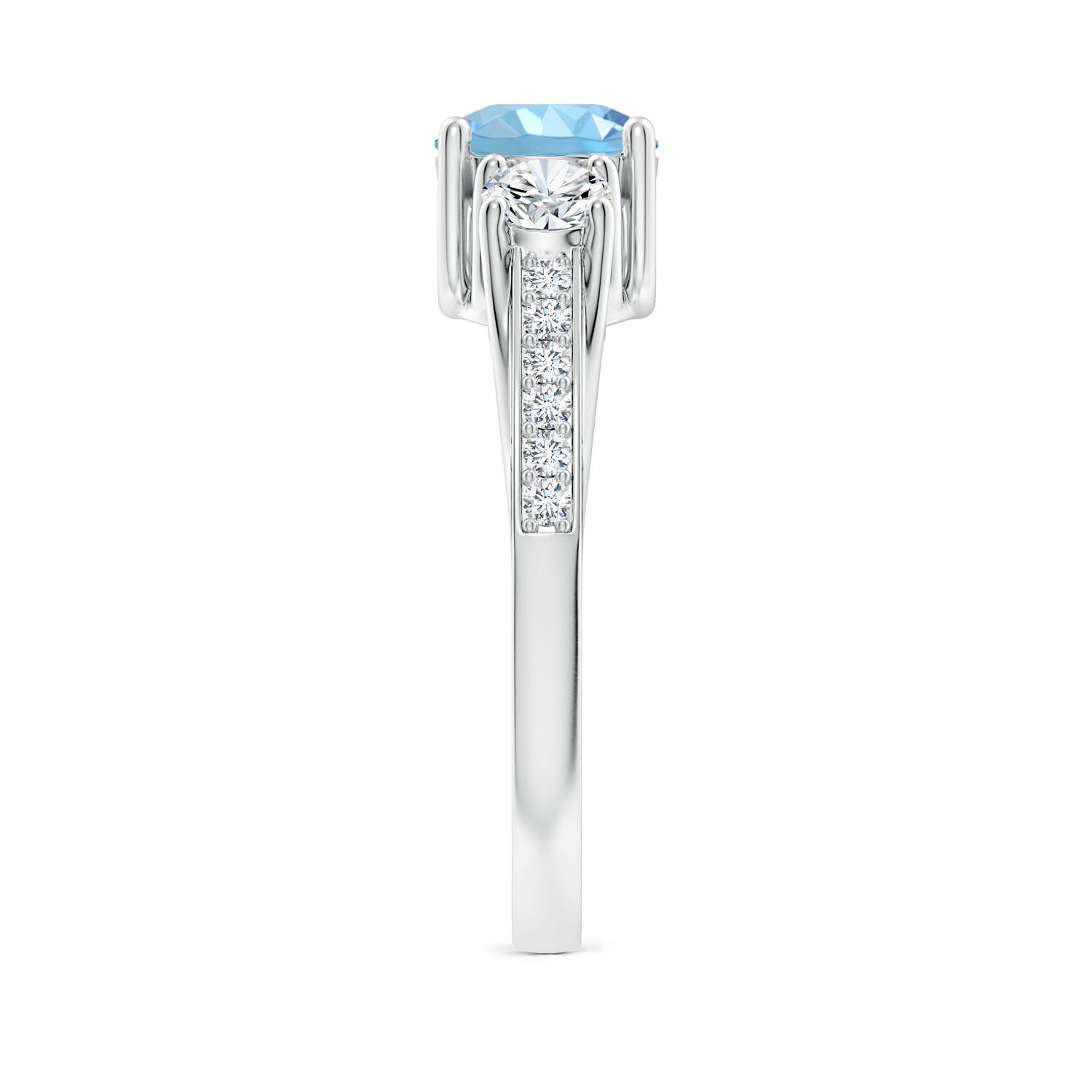 AAAA - Aquamarine / 1.16 CT / 14 KT White Gold