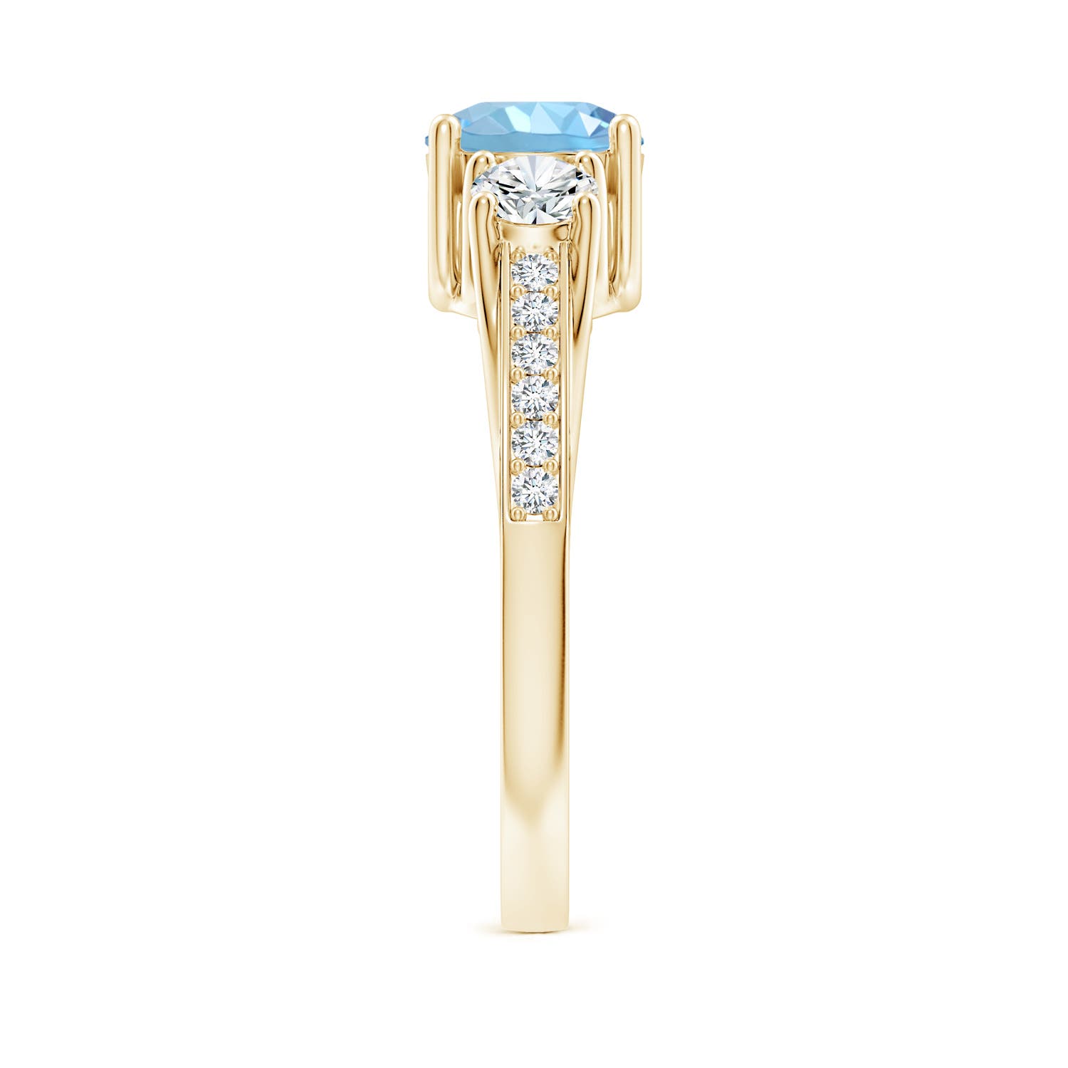 AAAA - Aquamarine / 1.16 CT / 14 KT Yellow Gold