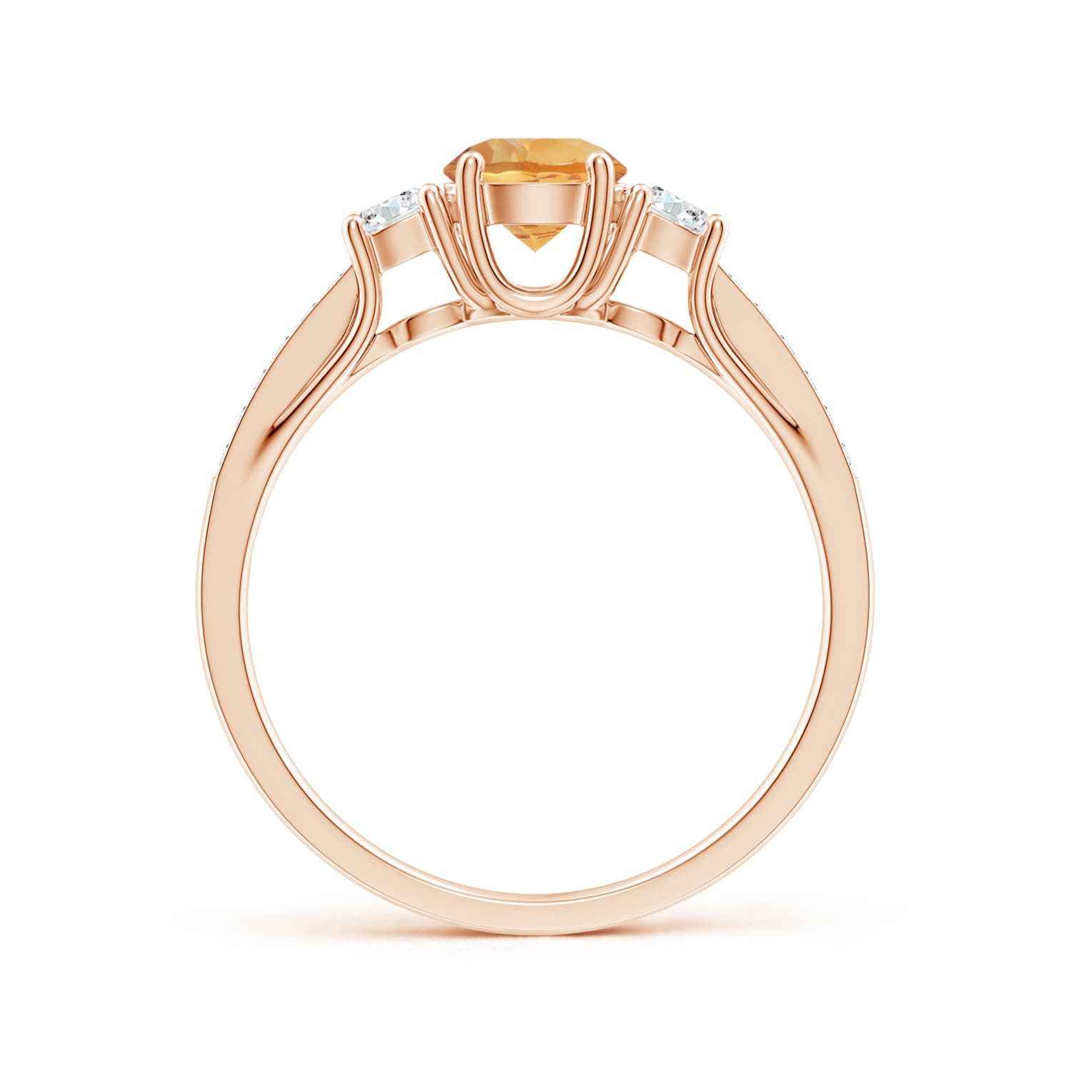 A - Citrine / 0.76 CT / 14 KT Rose Gold