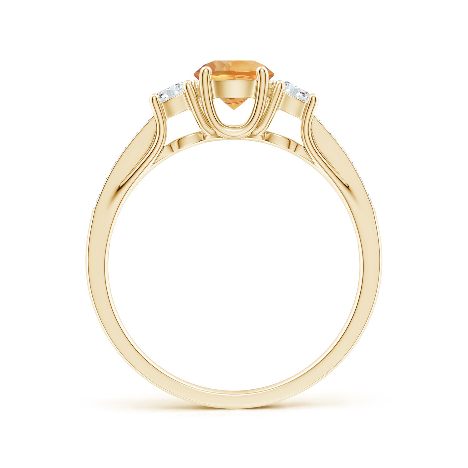 A - Citrine / 0.76 CT / 14 KT Yellow Gold