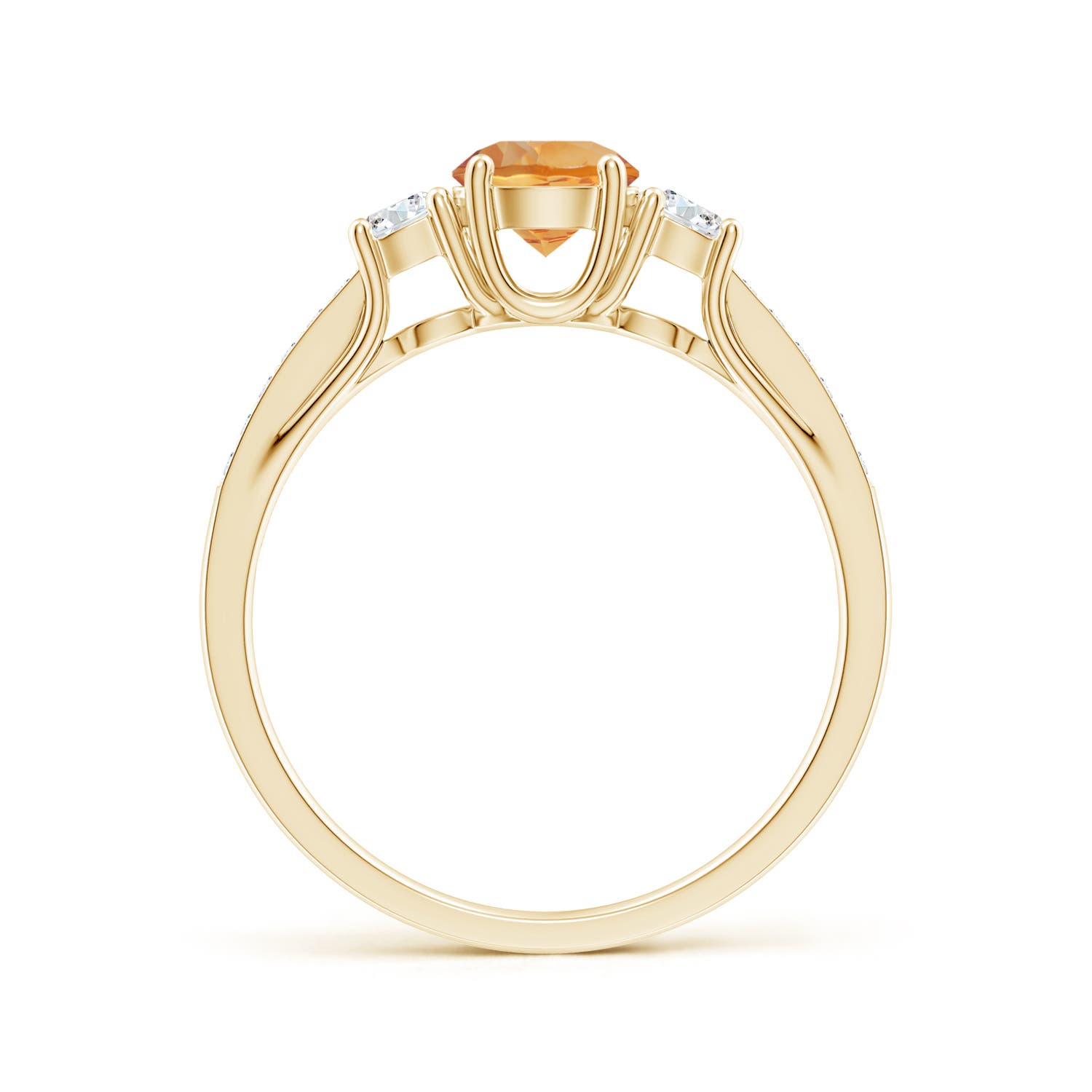 AA - Citrine / 0.76 CT / 14 KT Yellow Gold