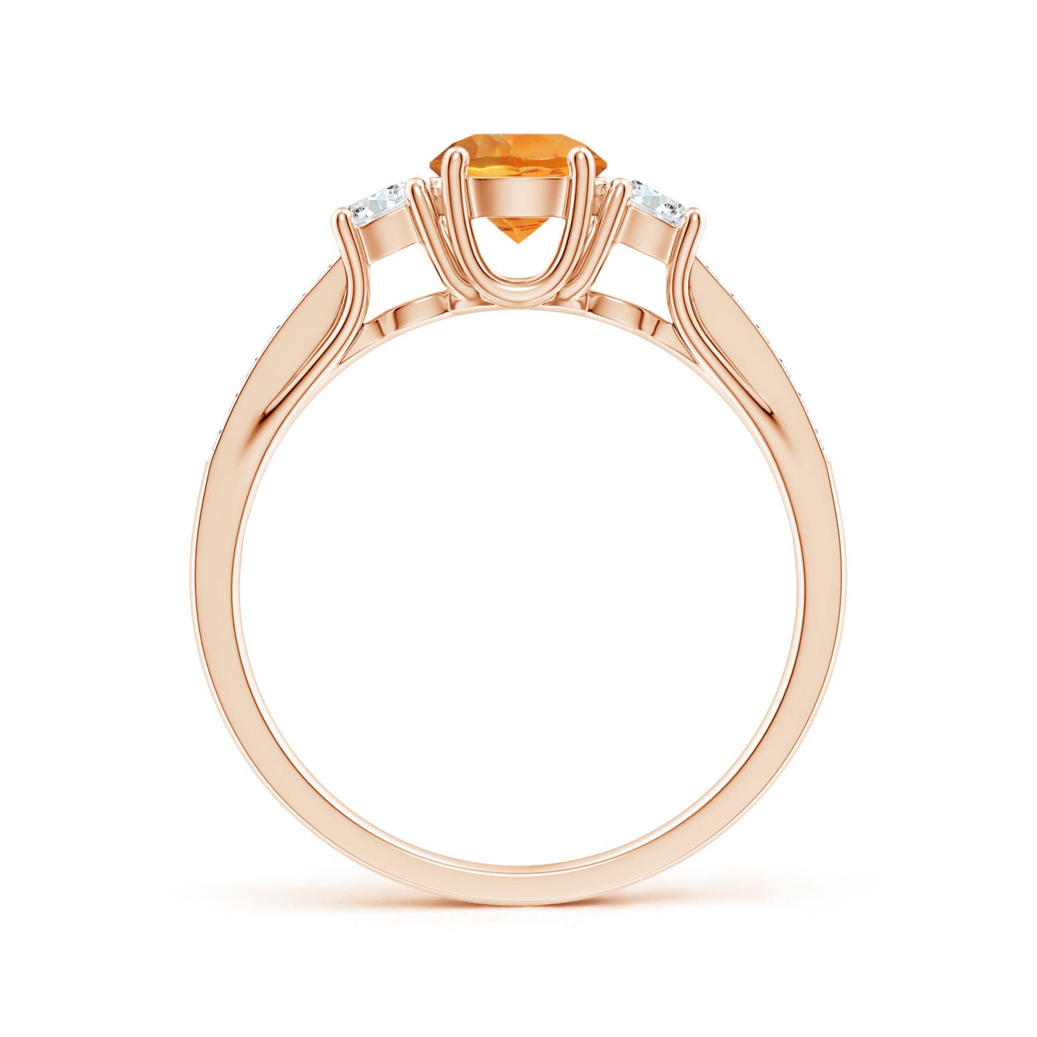 AAA - Citrine / 0.76 CT / 14 KT Rose Gold