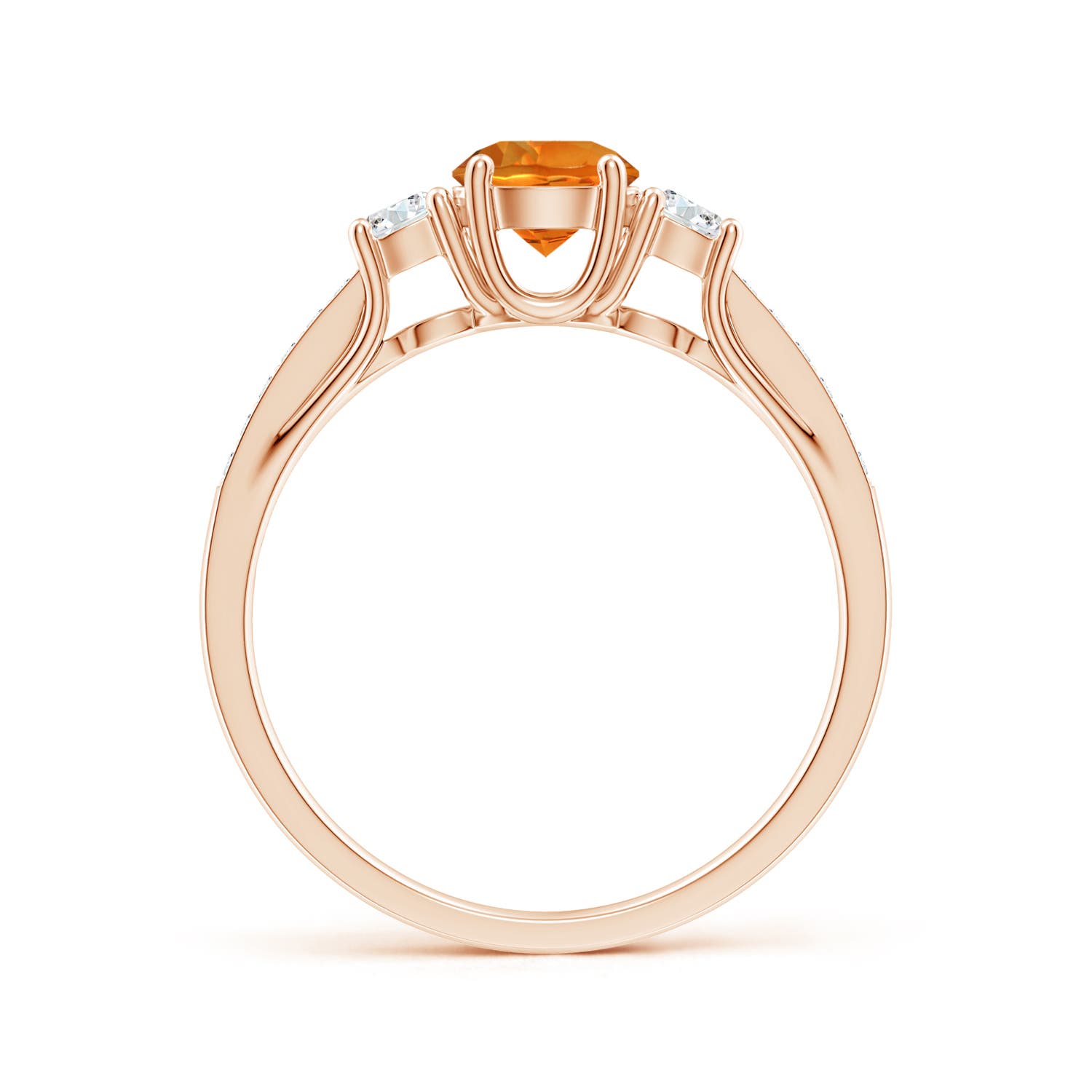 AAAA - Citrine / 0.76 CT / 14 KT Rose Gold