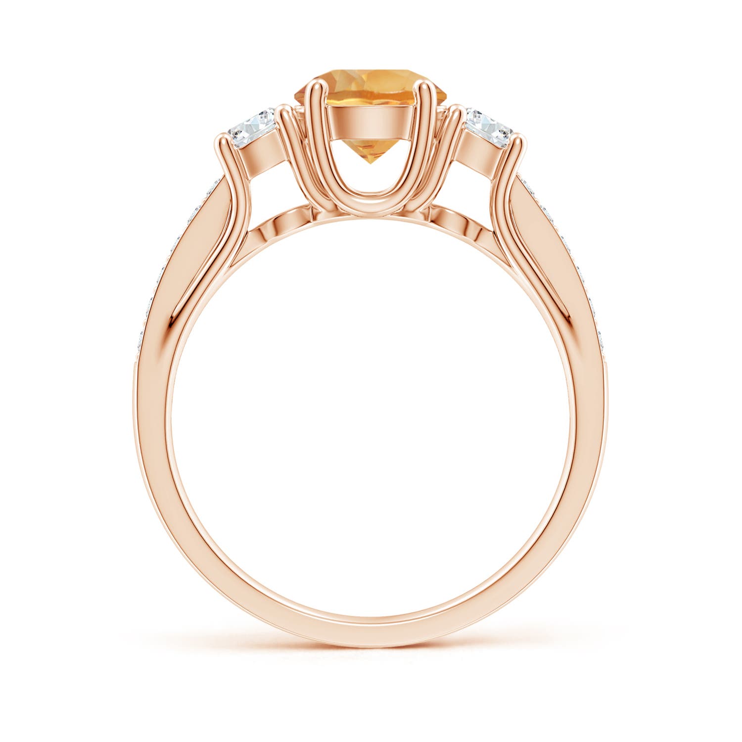 A - Citrine / 1.14 CT / 14 KT Rose Gold