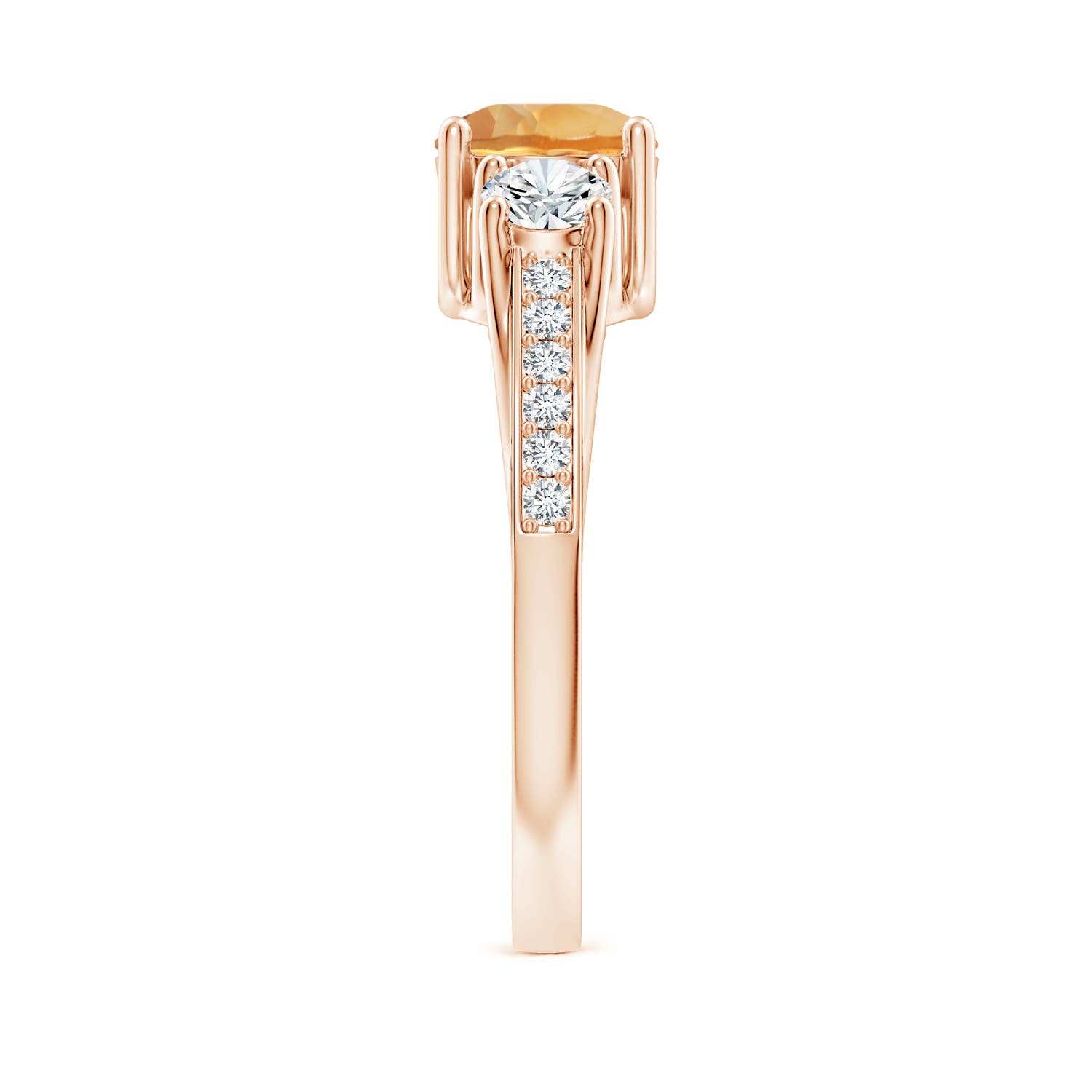 A - Citrine / 1.14 CT / 14 KT Rose Gold