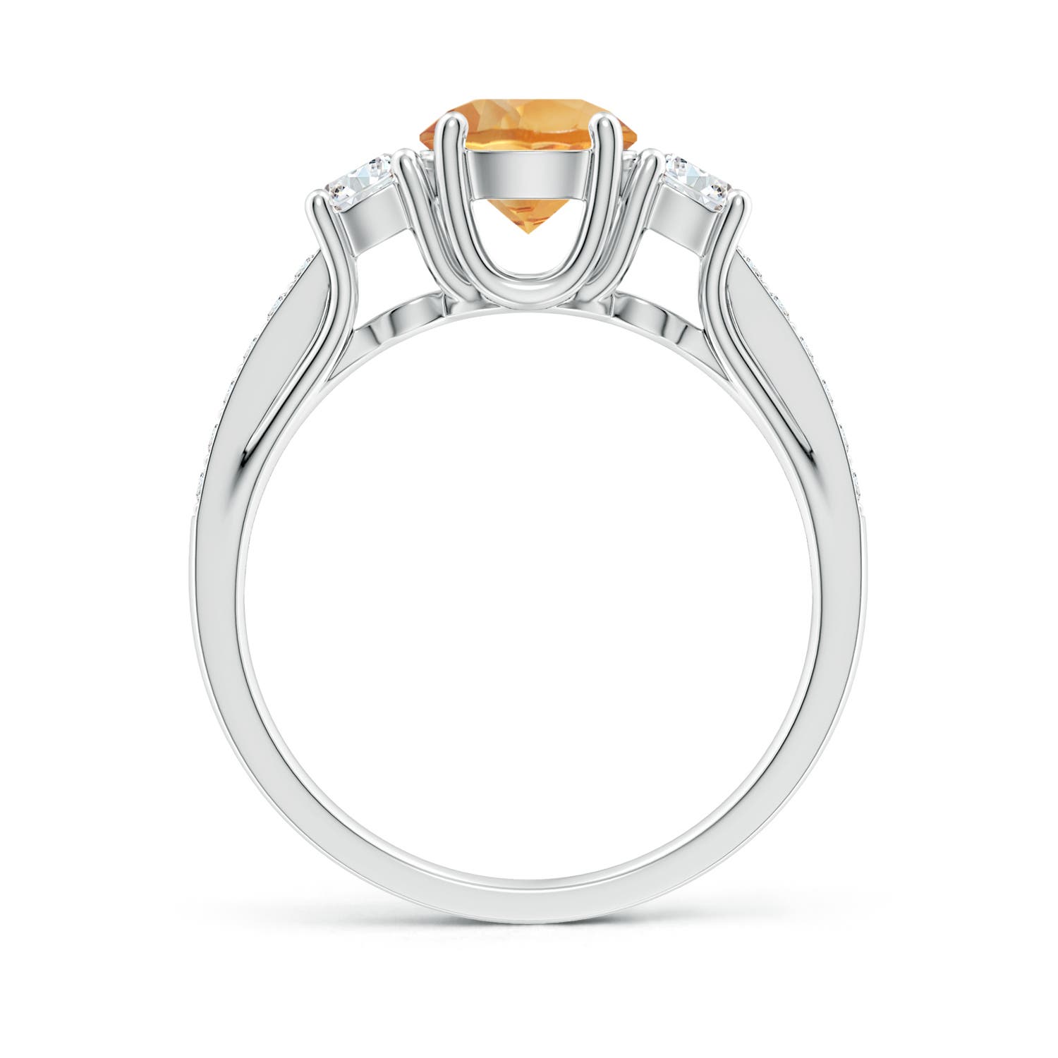 A - Citrine / 1.14 CT / 14 KT White Gold