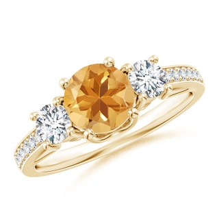 Round A Citrine