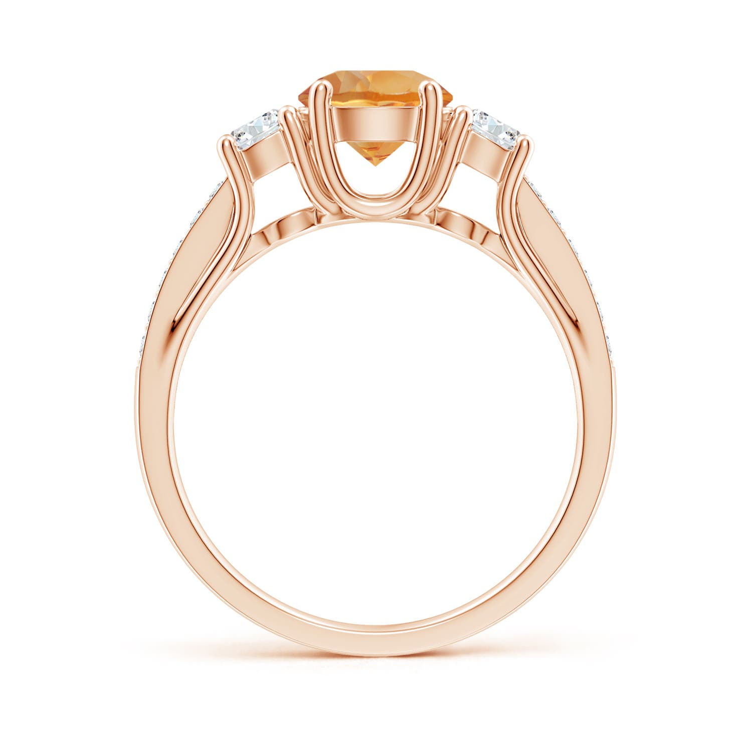 AA - Citrine / 1.14 CT / 14 KT Rose Gold