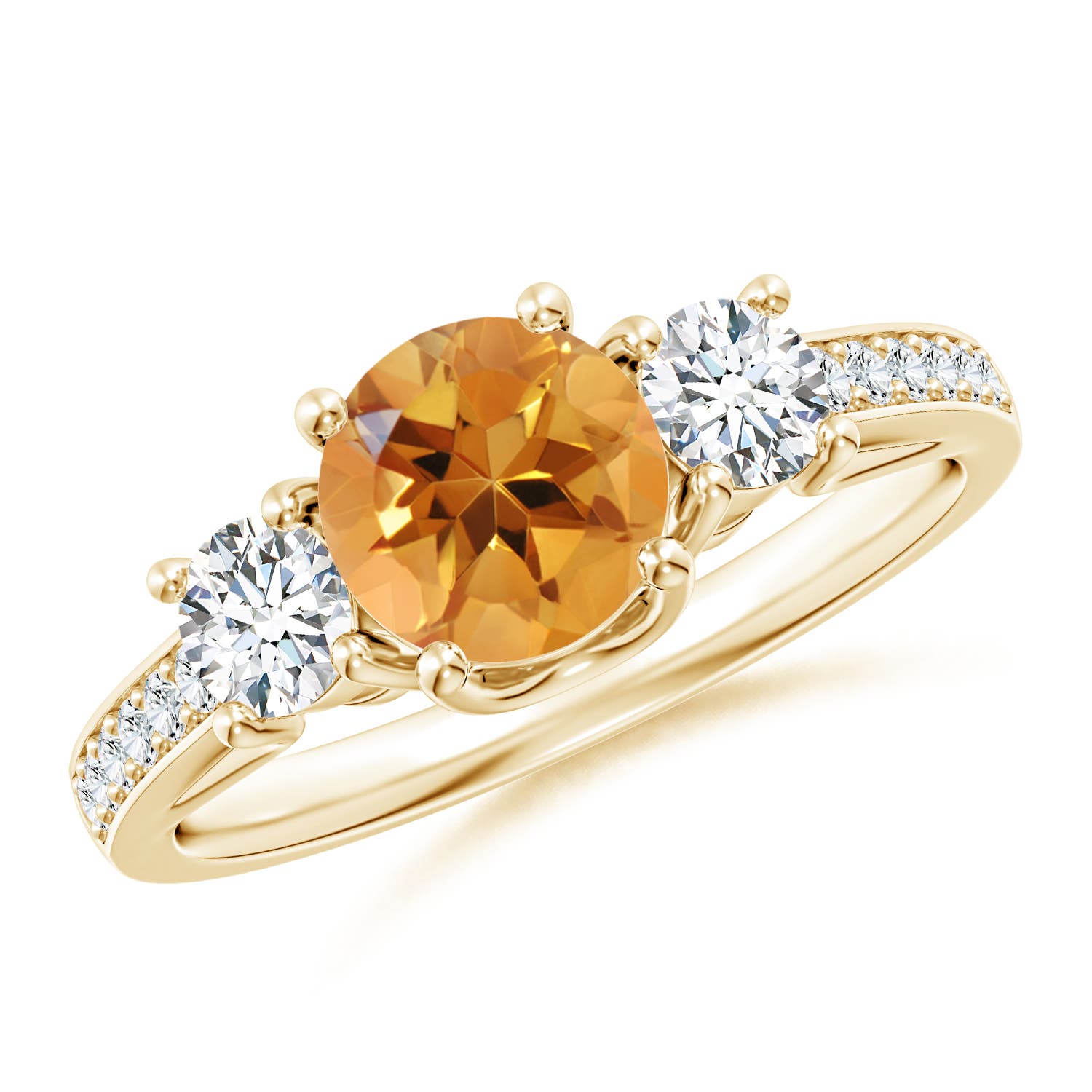 AA - Citrine / 1.14 CT / 14 KT Yellow Gold