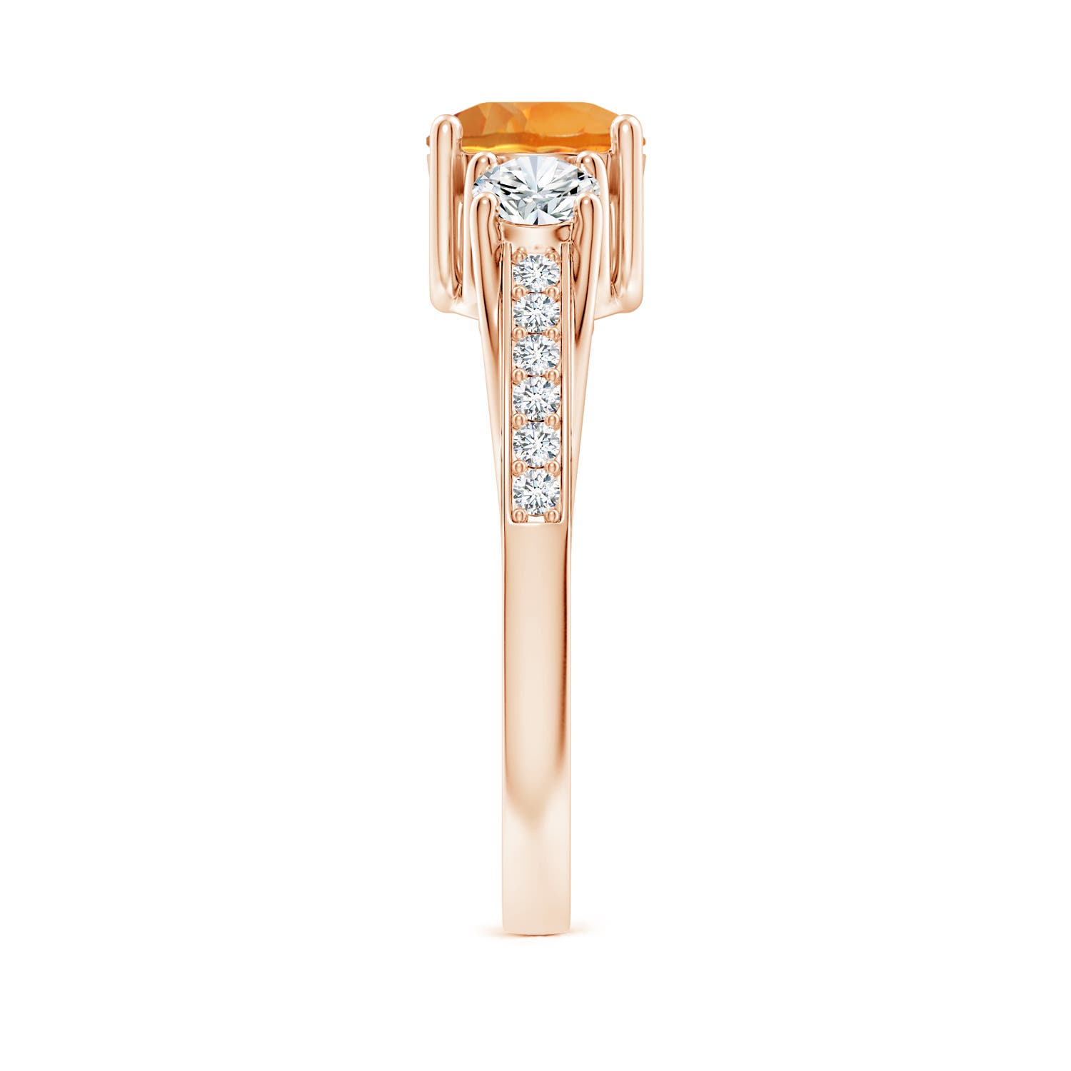 AAA - Citrine / 1.14 CT / 14 KT Rose Gold