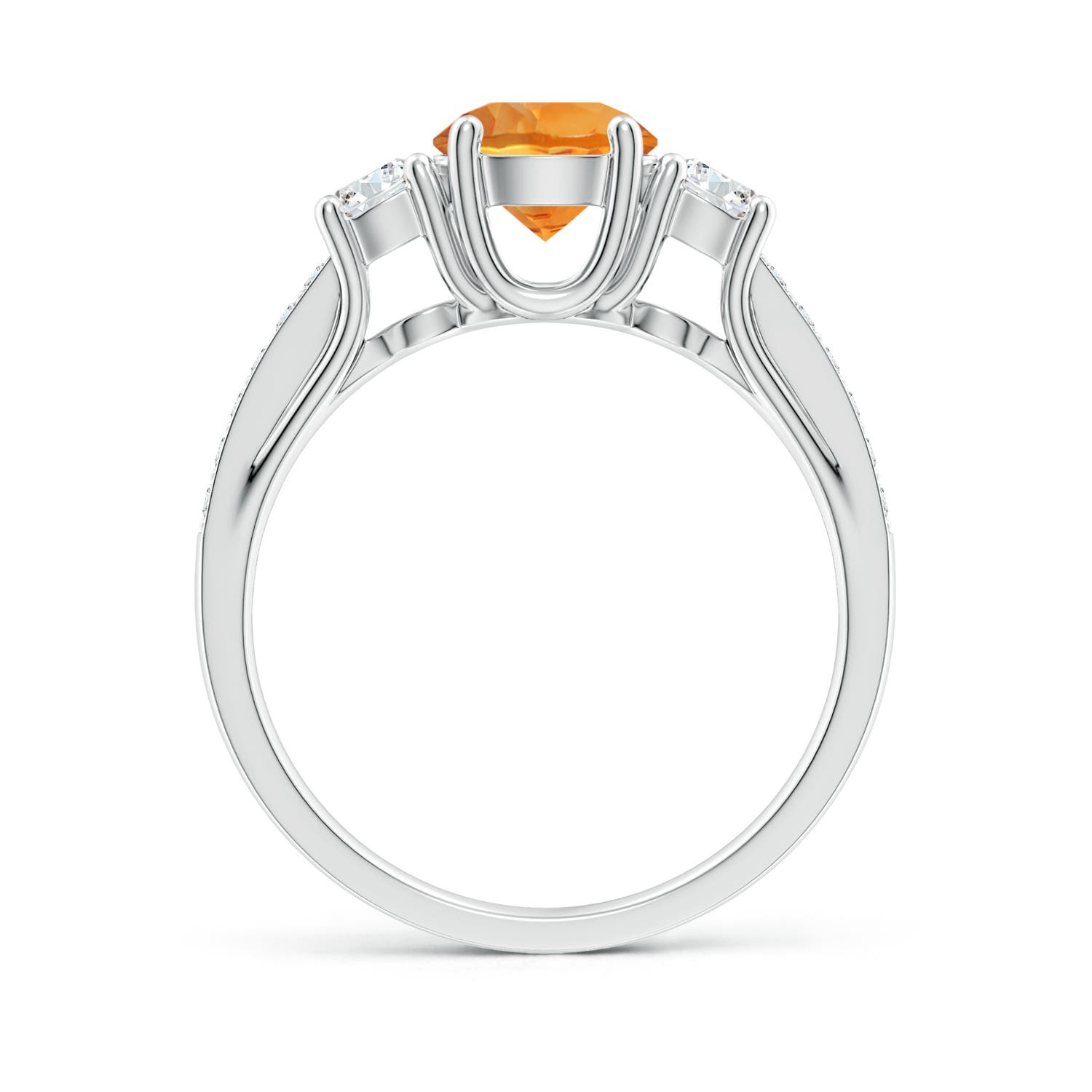 AAA - Citrine / 1.14 CT / 14 KT White Gold