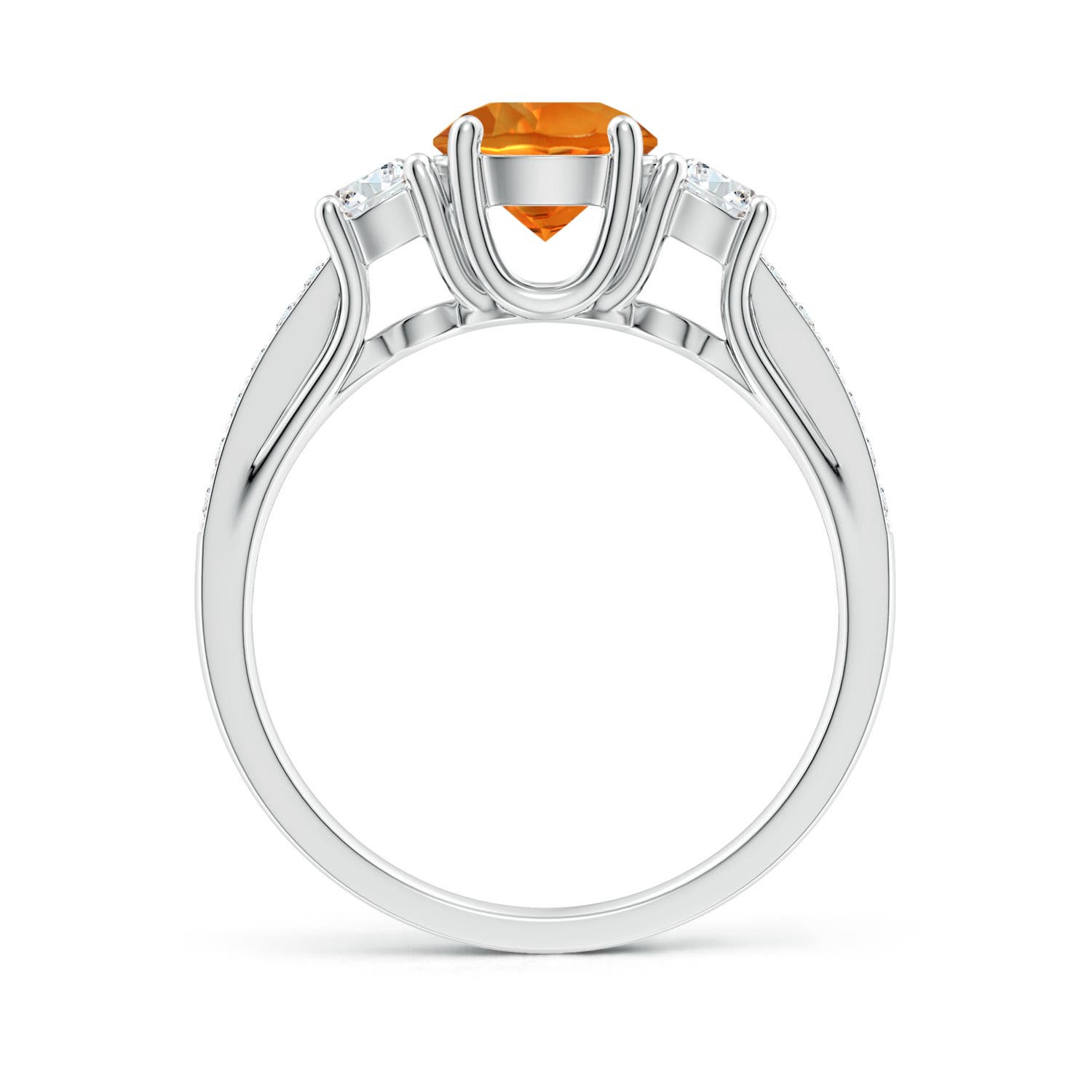 AAAA - Citrine / 1.14 CT / 14 KT White Gold